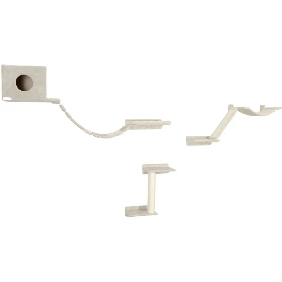 Katzen Kletterwand (9-teilig) MOUNT EVEREST beige