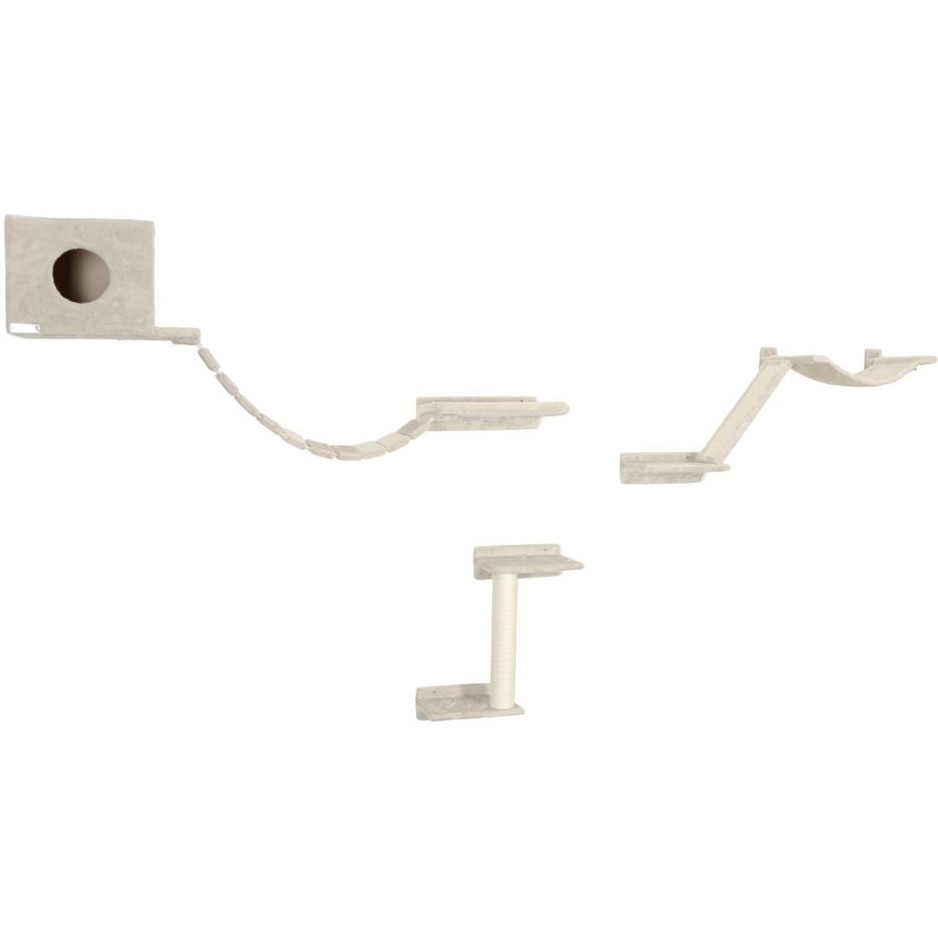 Katzen Kletterwand (9-teilig) MOUNT EVEREST beige