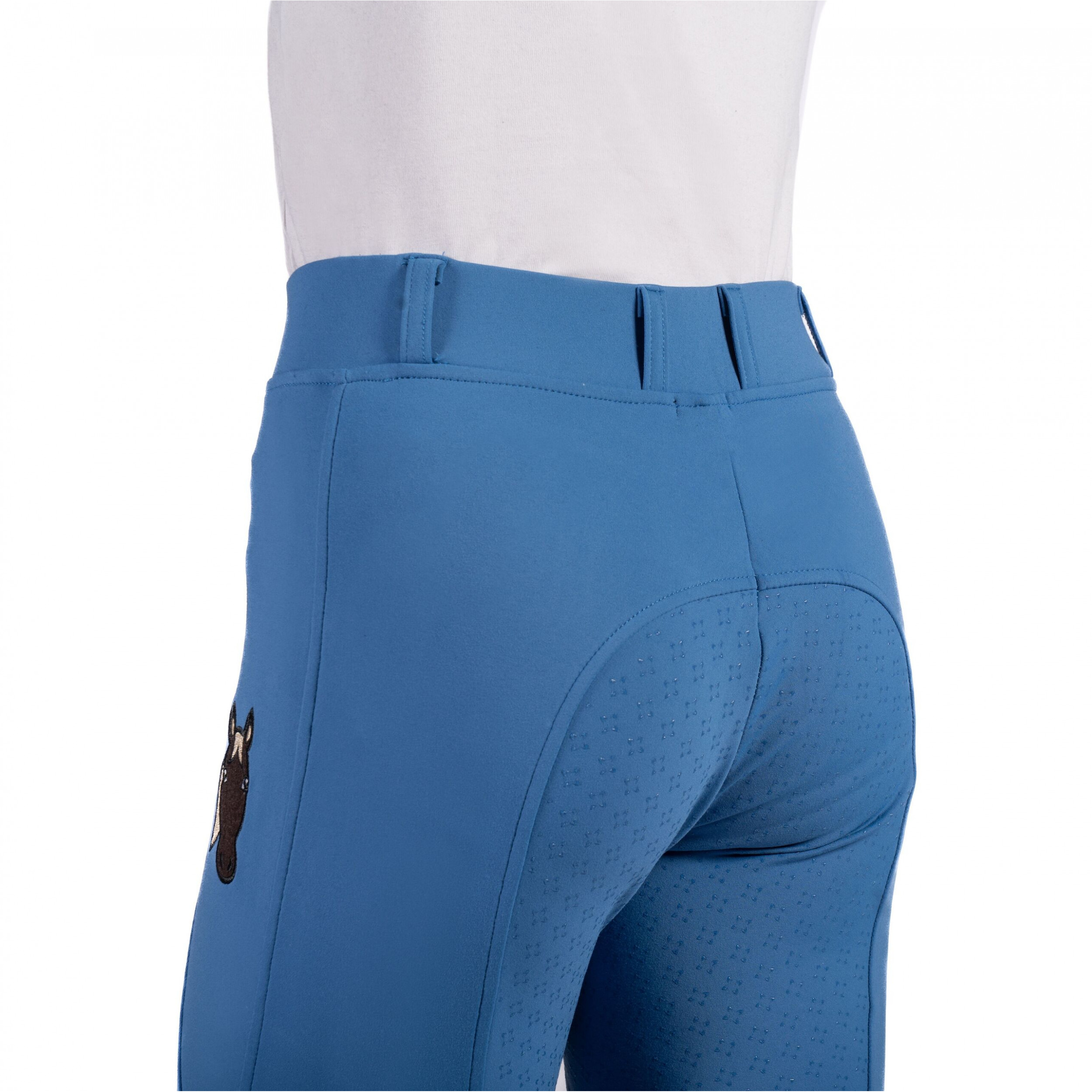 Winter Kinder Reitleggings Silikon Vollbesatz MIA blau