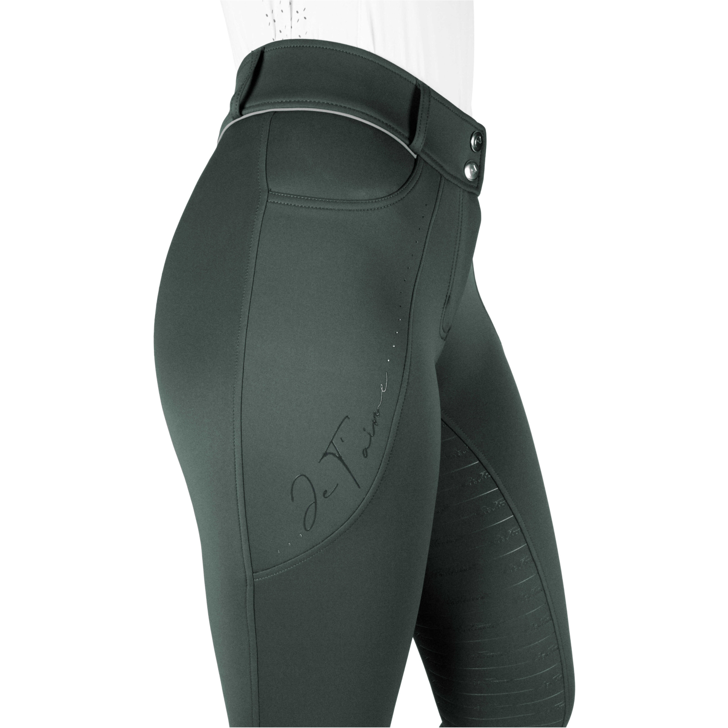 Damen Reithose Silikon Vollbesatz Je t’aime EK-ELSA khaki