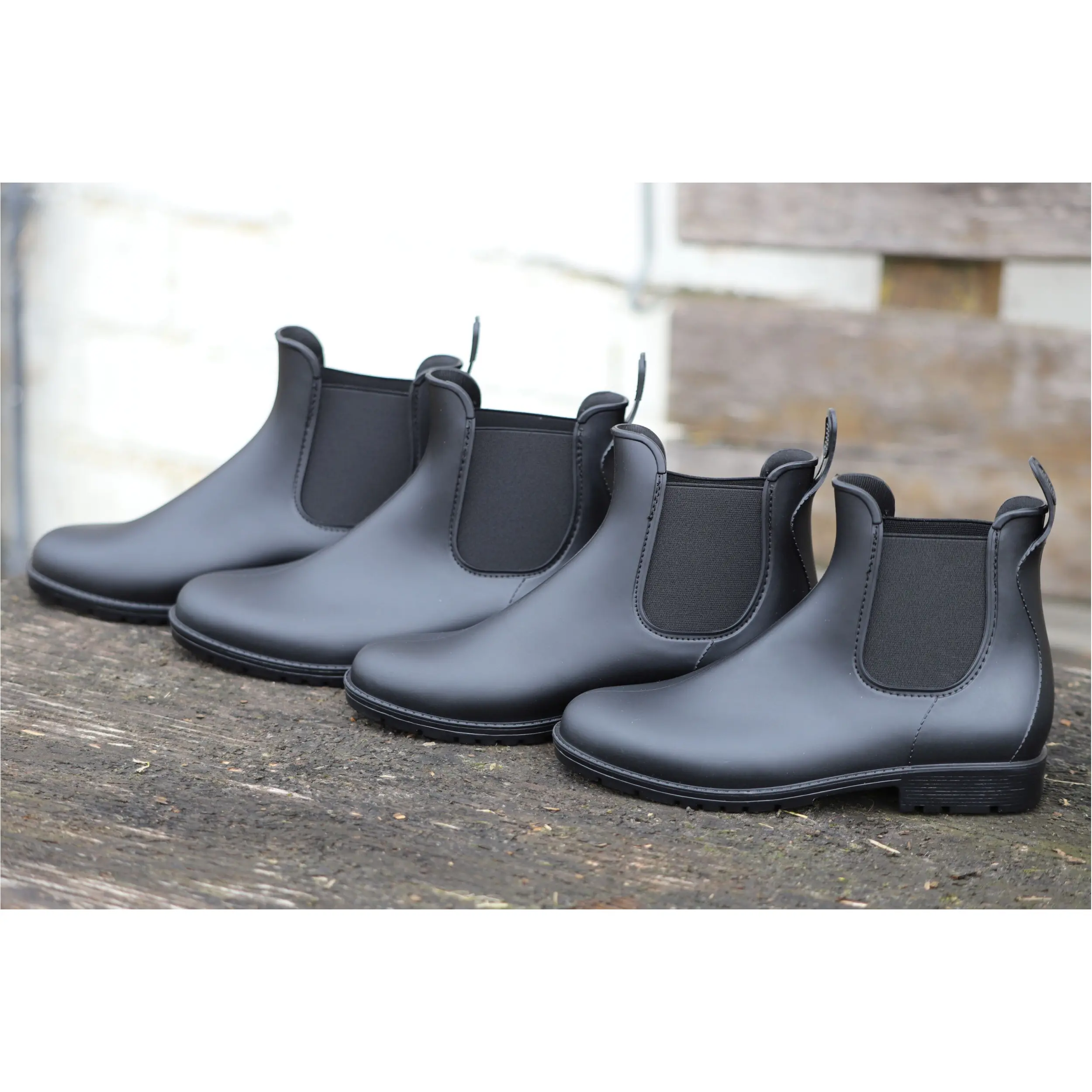 Jodhpur Gummistiefeletten BASICLINE schwarz