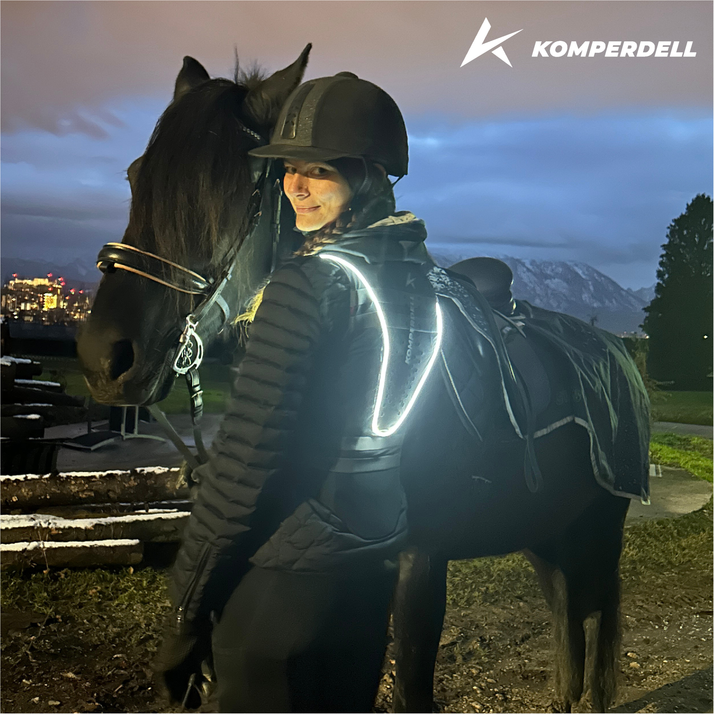 Rückenprotektor BALLISTIC HIGH VISIBILITY Flex Fit schwarz/orange