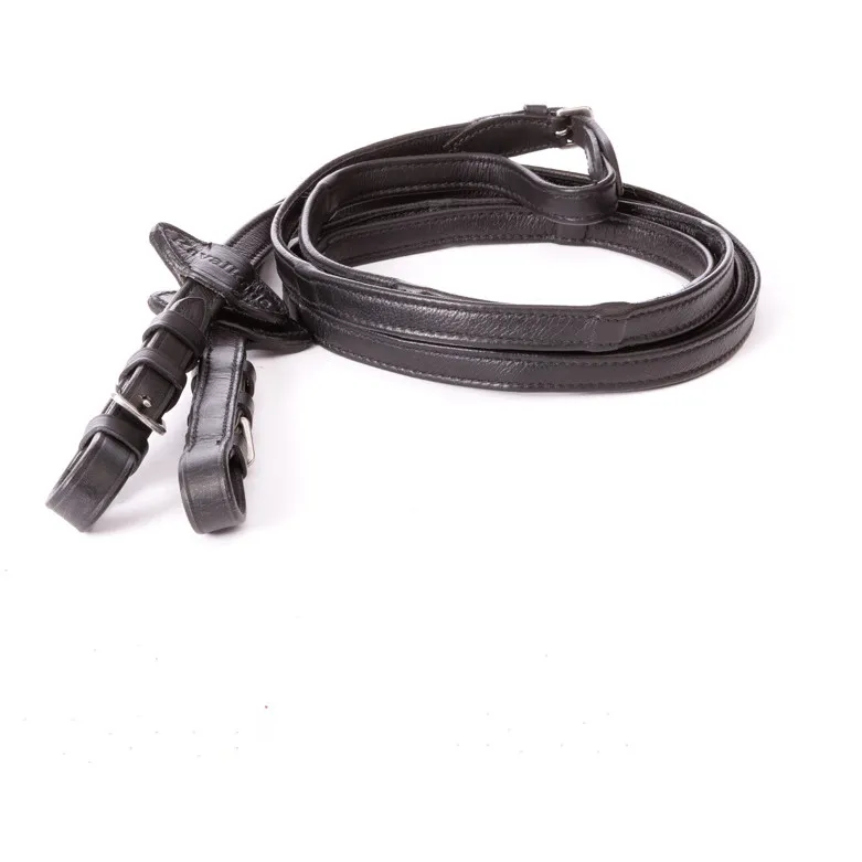 Softleder Zügel 5 Stege schwarz 16mm