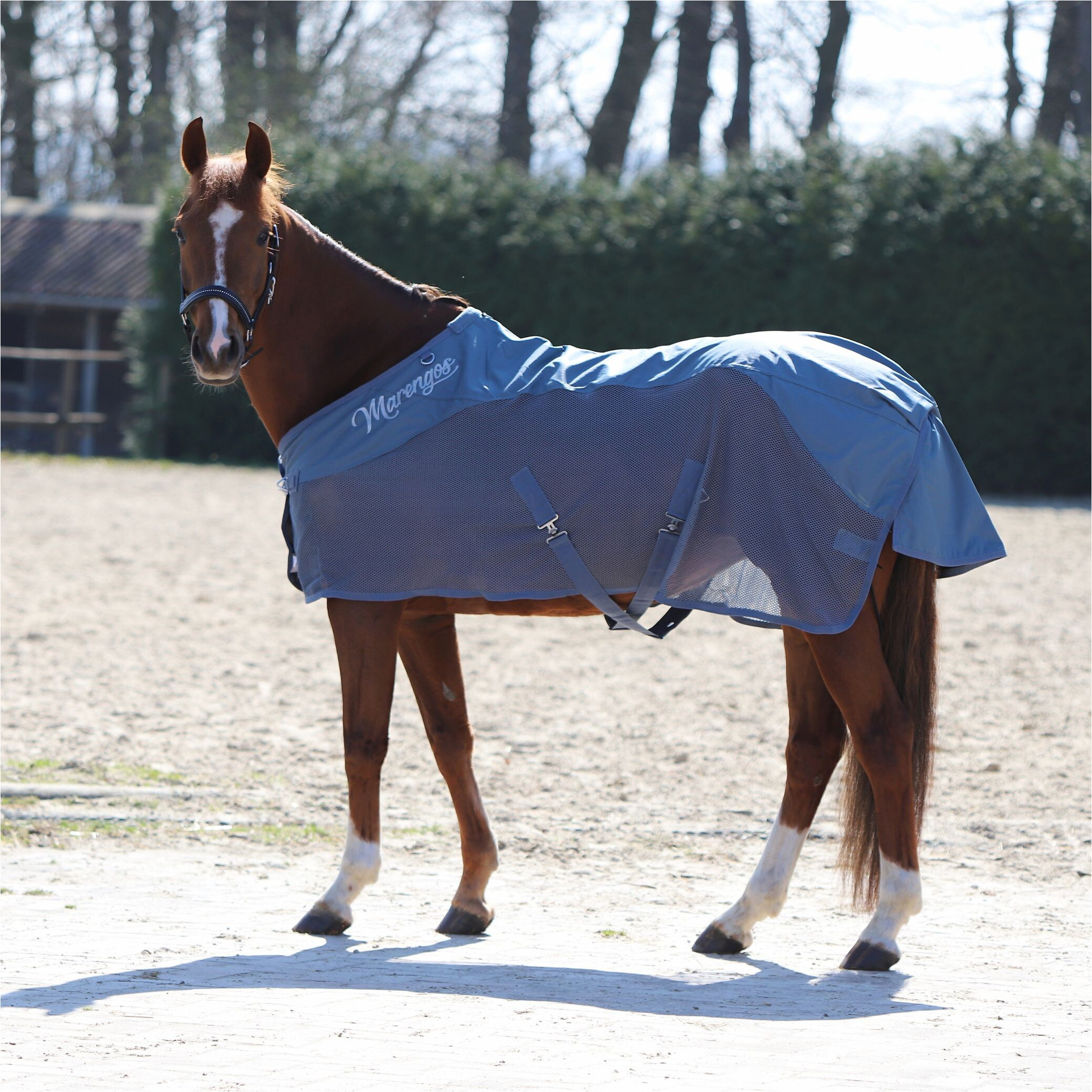 Regen-Fliegendecke COMFORT kreideblau