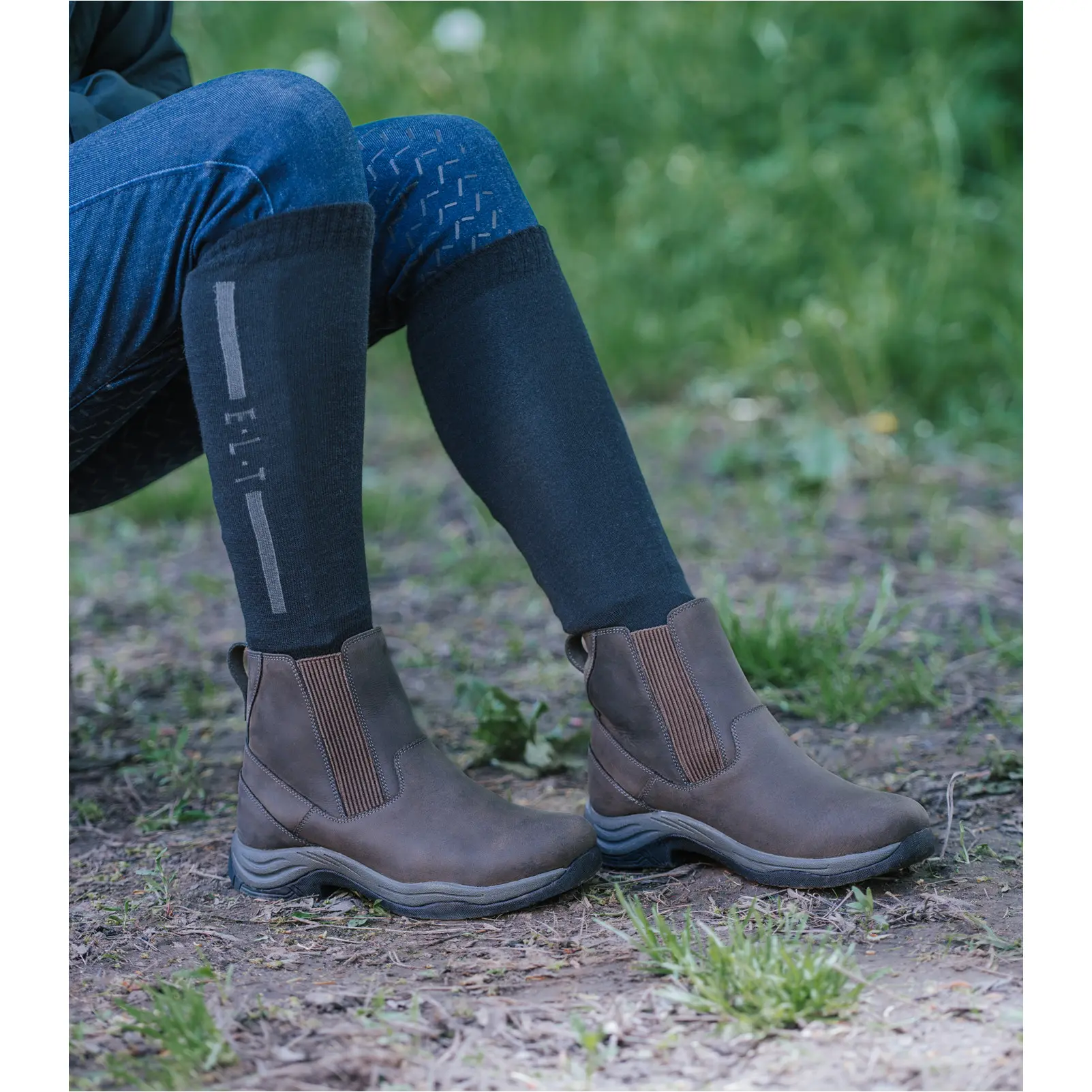 Damen Jodhpurstiefeletten GLASGOW Echtleder braun