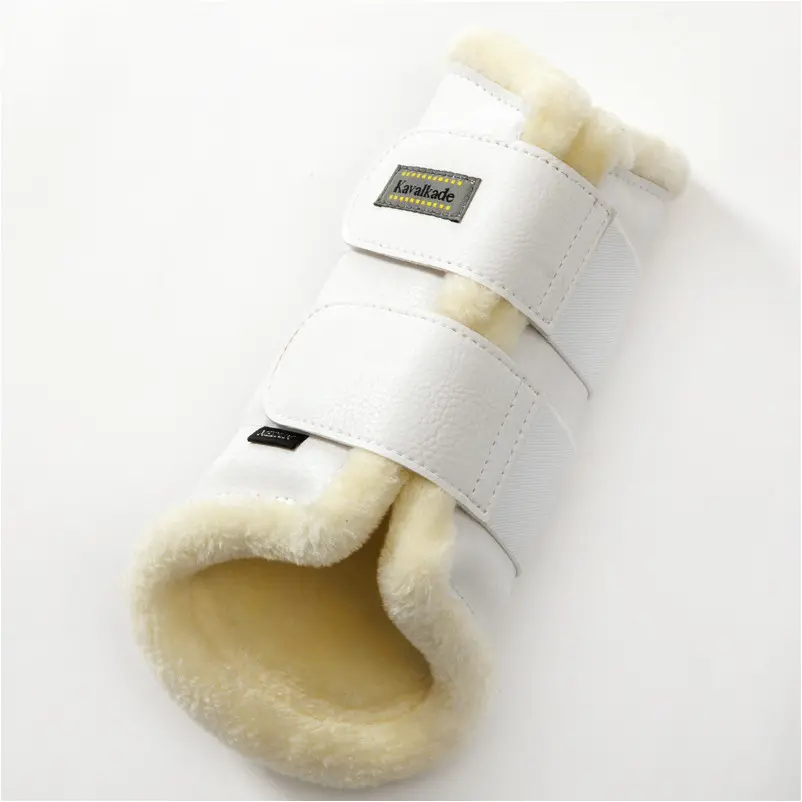 Gamaschen mit Kunstfell (2er Set) ANATOMIC Vegan weiß/beige