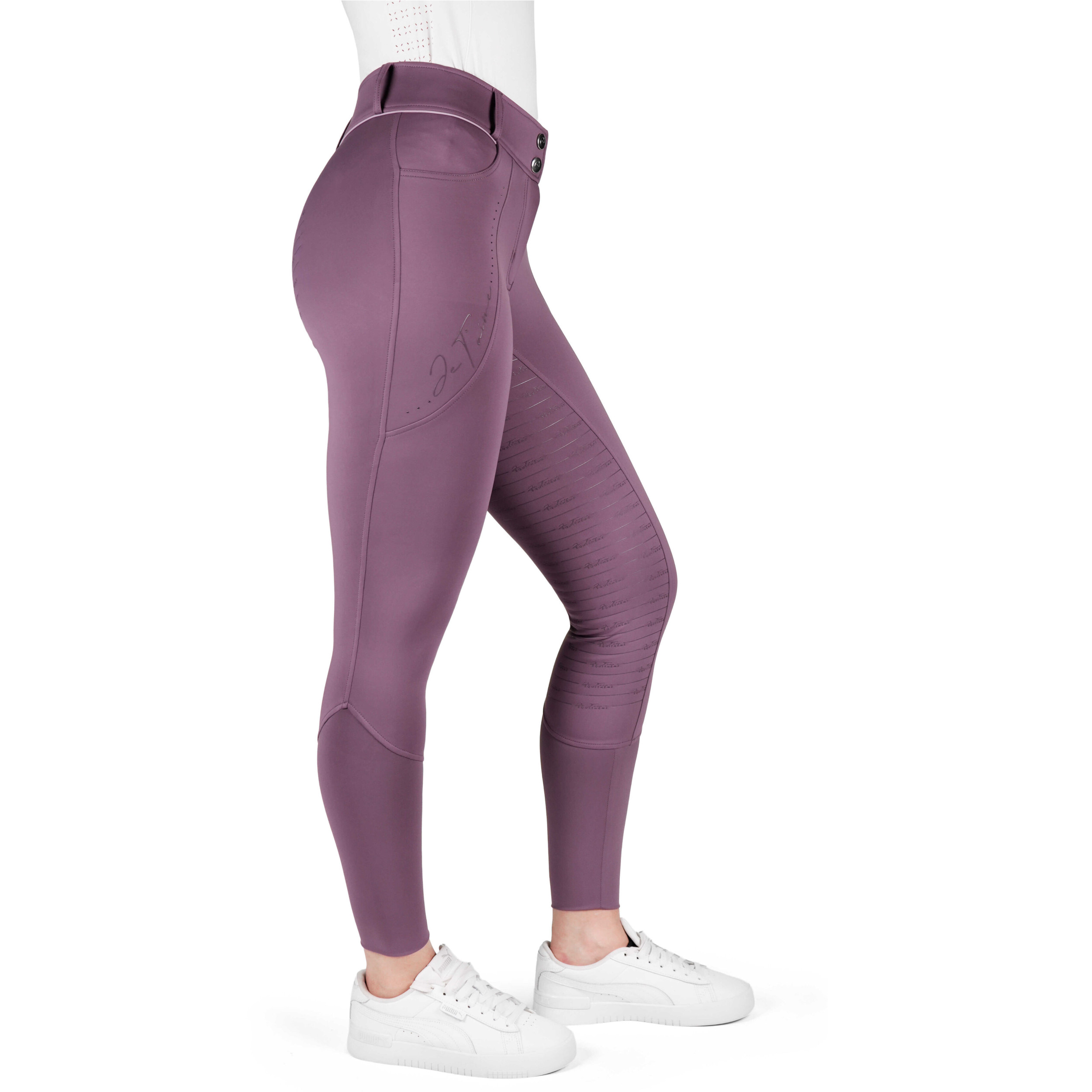 Damen Reithose Silikon Vollbesatz Je t’aime EK-ELSA violett