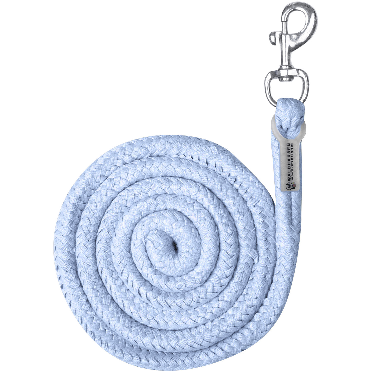 Anbindestrick mit Karabinerhaken PLUS pastellblau 200cm
