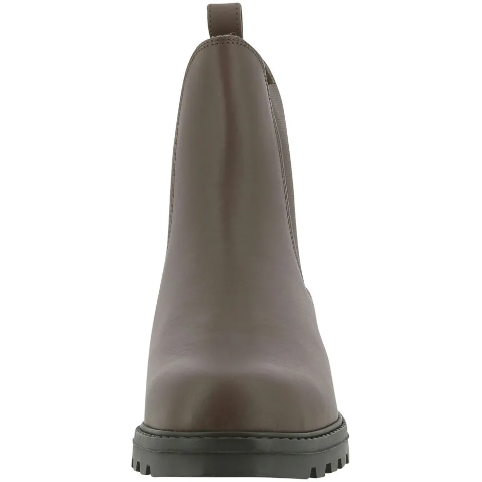 Reitstiefeletten mit Stahlkappe SAFETY Rindsleder braun