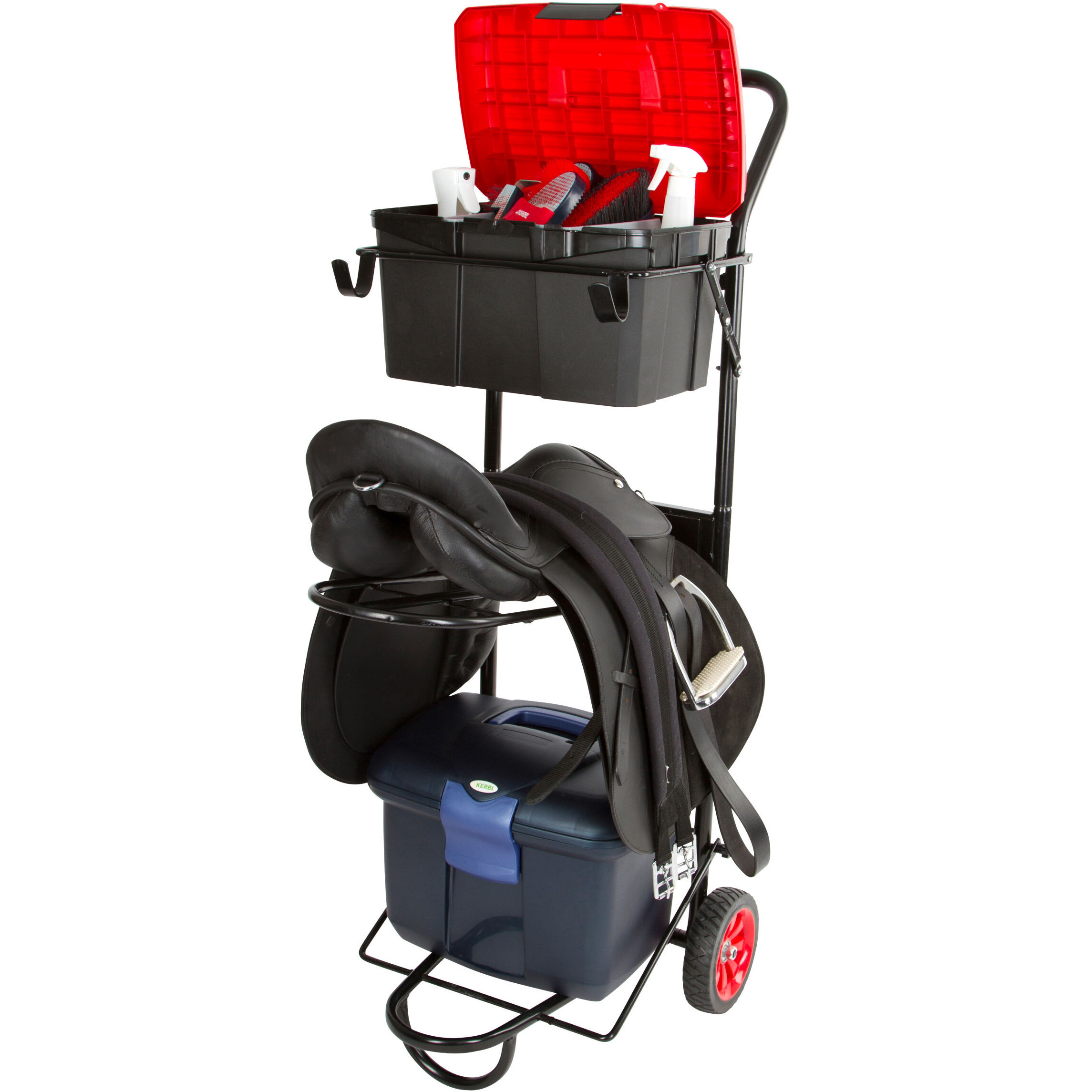 Sattelcaddy fahrbar schwarz