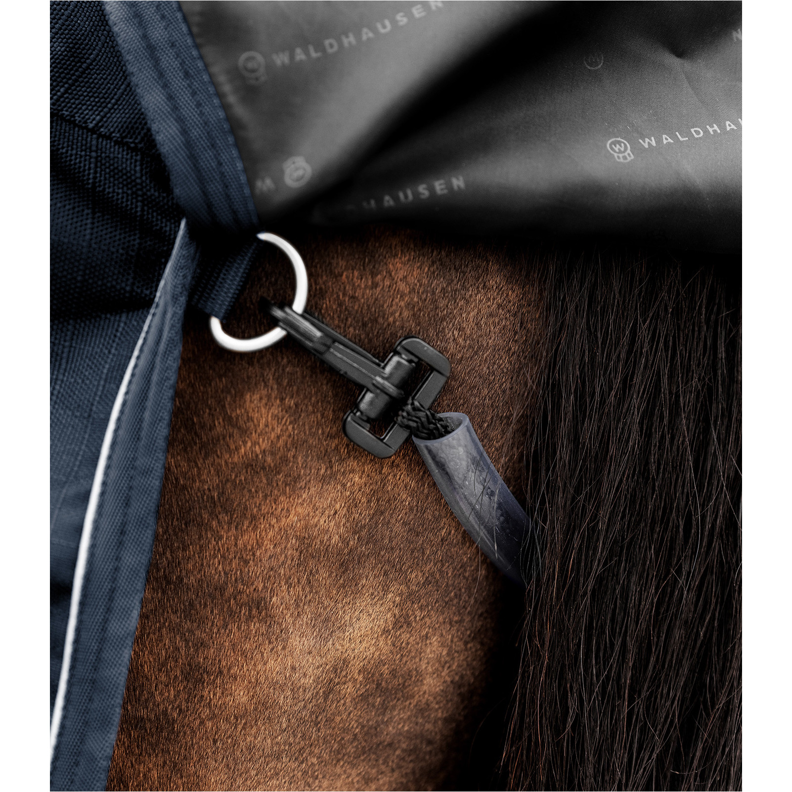 Outdoordecke High Neck 100g Füllung 1200D SCANDIC nachtblau