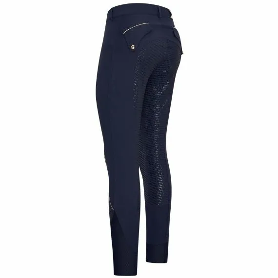 Damen Reithose Silikon Vollbesatz HVPCatatrina navy
