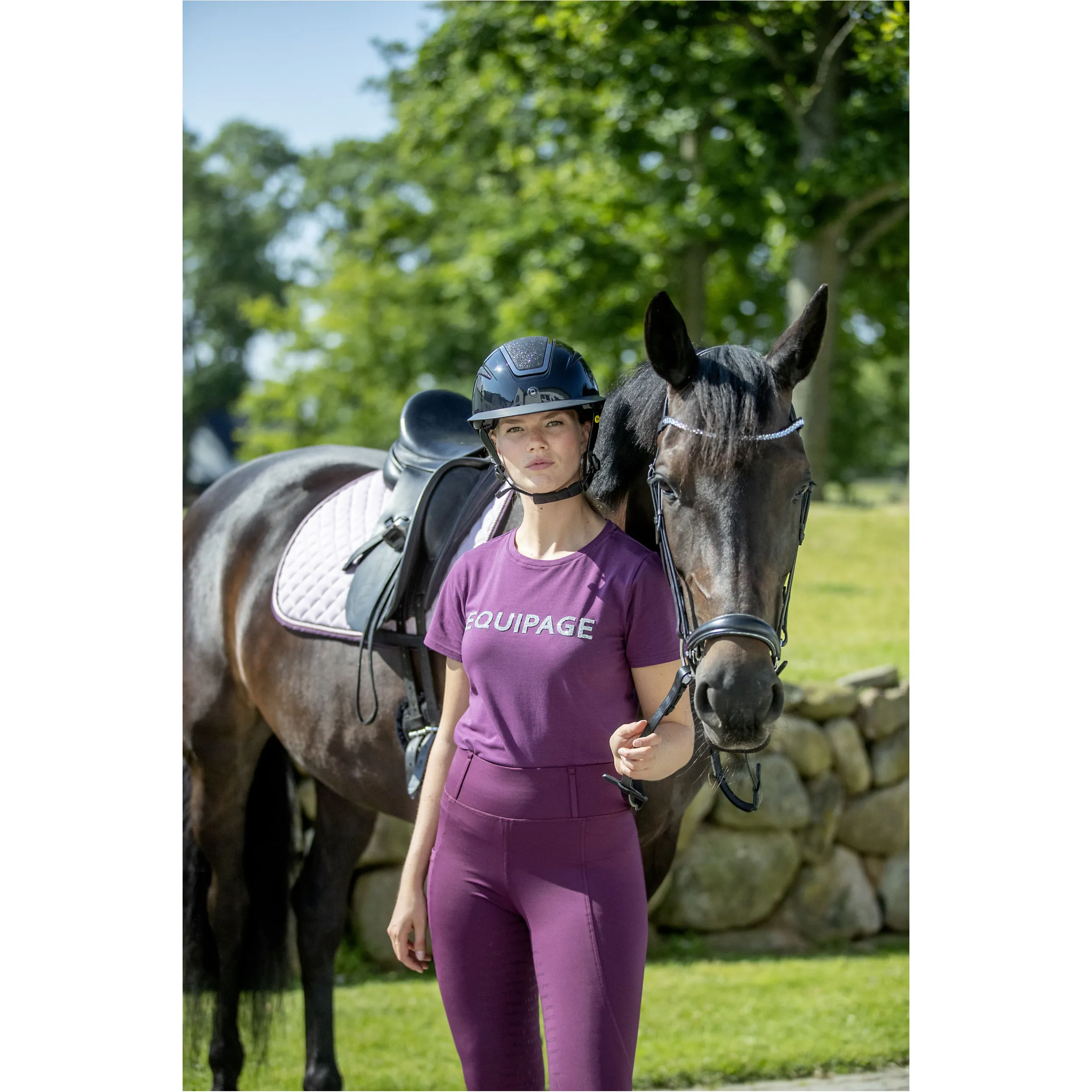 Damen T-Shirt TELINA italian plum