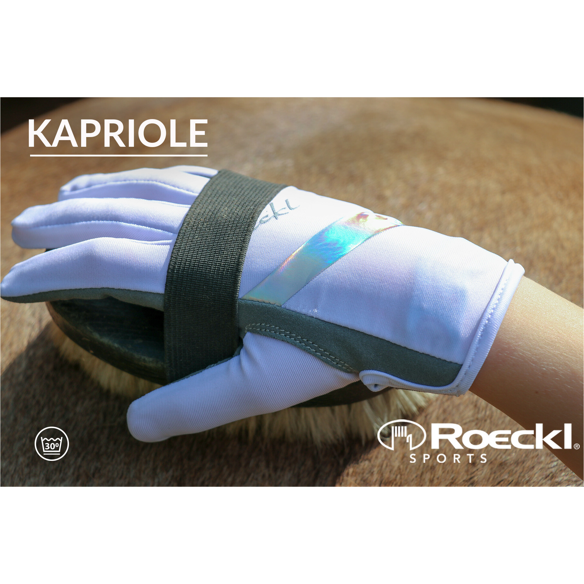 Kinder Reithandschuhe KAPRIOLE weiß