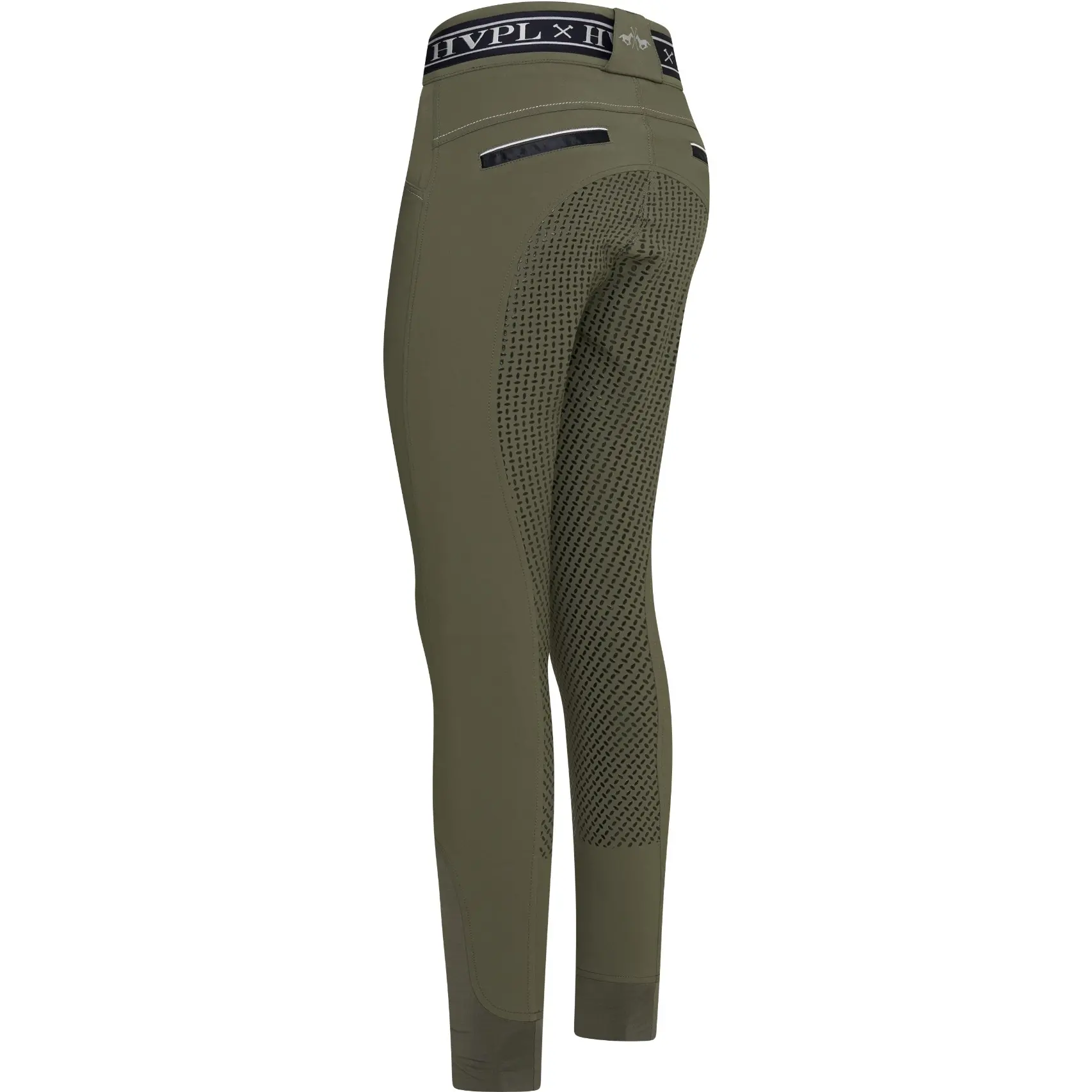 Damen Reithose Silikon Vollbesatz HVPKeira oil green