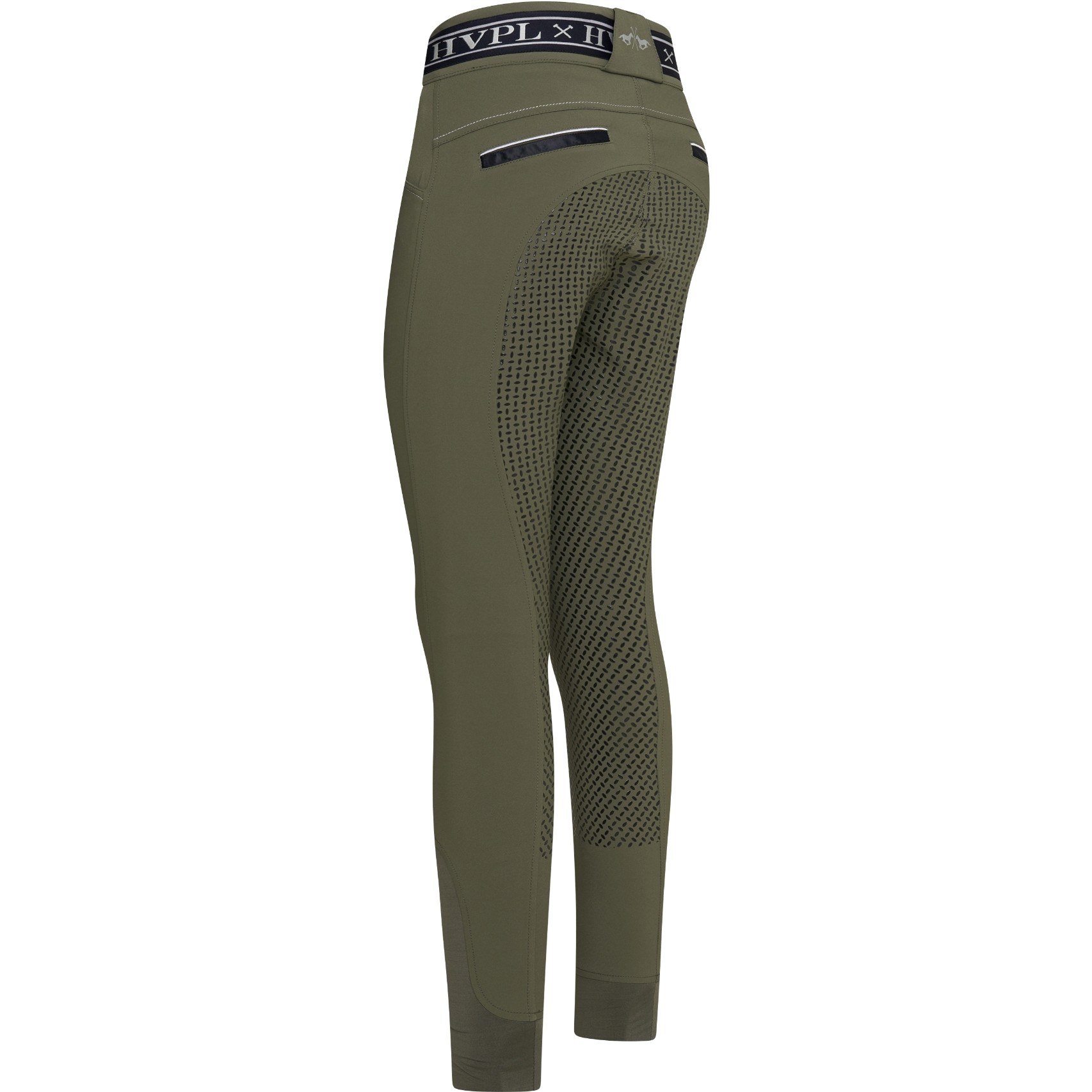 Damen Reithose Silikon Vollbesatz HVPKeira oil green