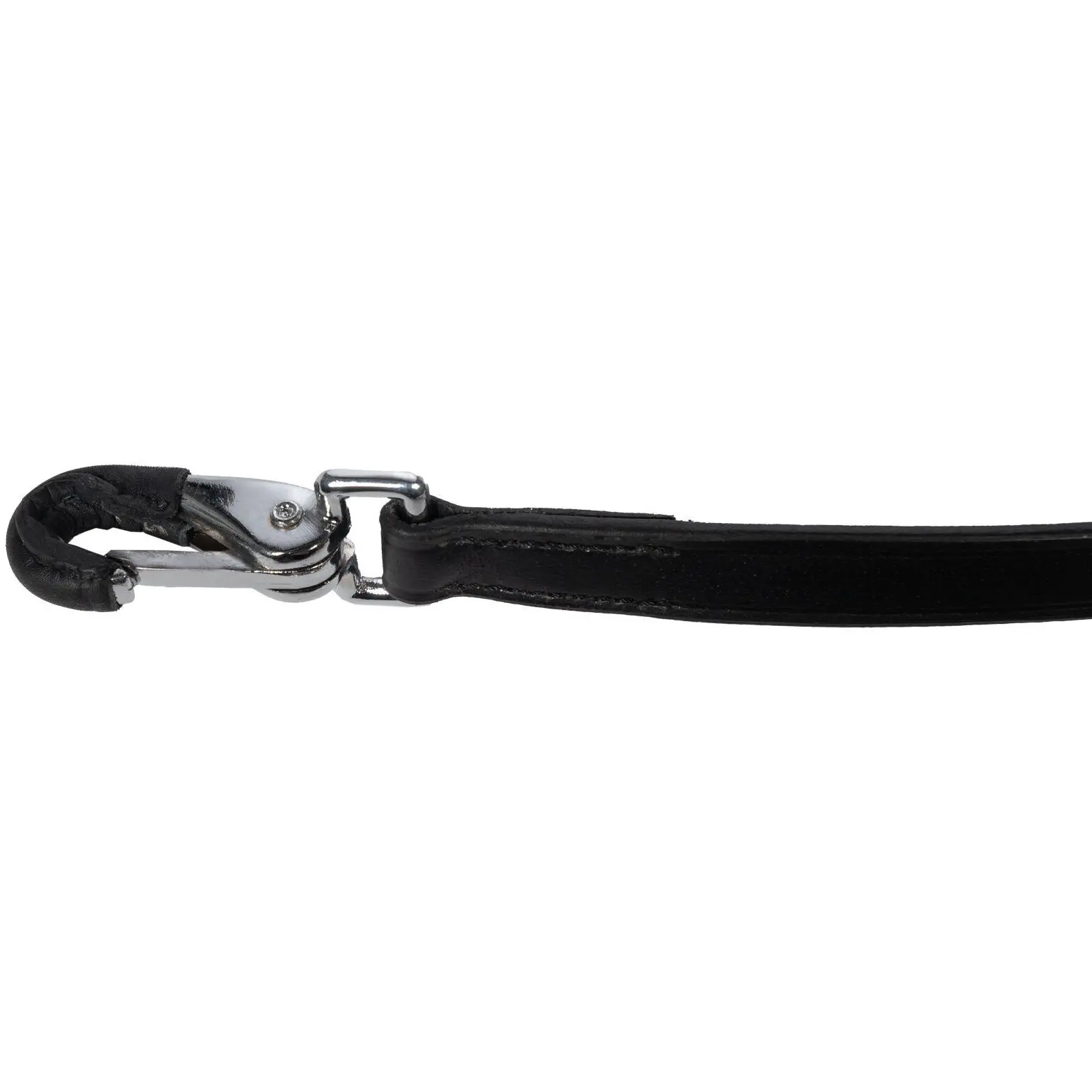 Zügel mit Karabiner ANNIKA schwarz Zügel mit Karabiner ANNIKA schwarz