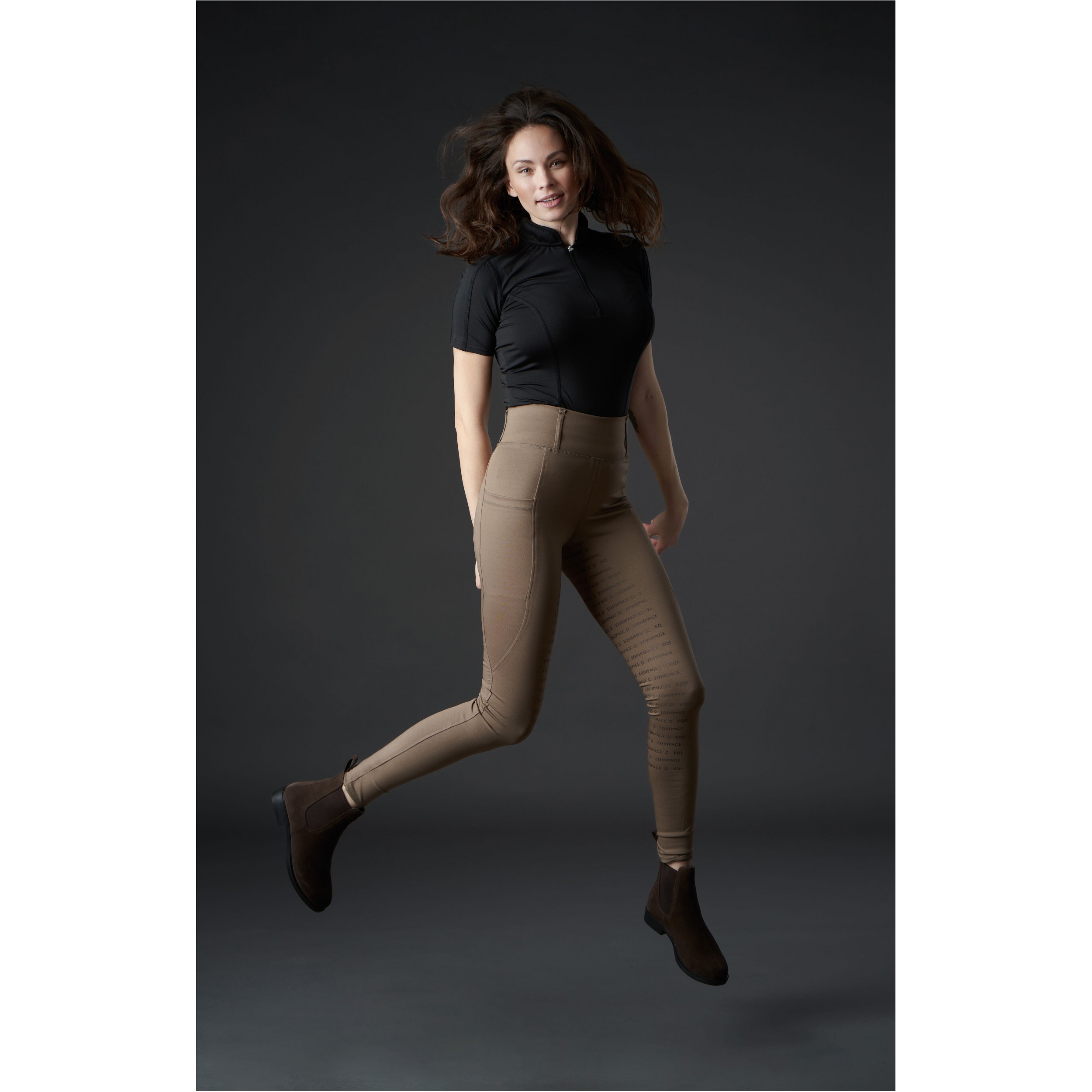 Damen Reitleggings Silikon Vollbesatz KENDRA falcon