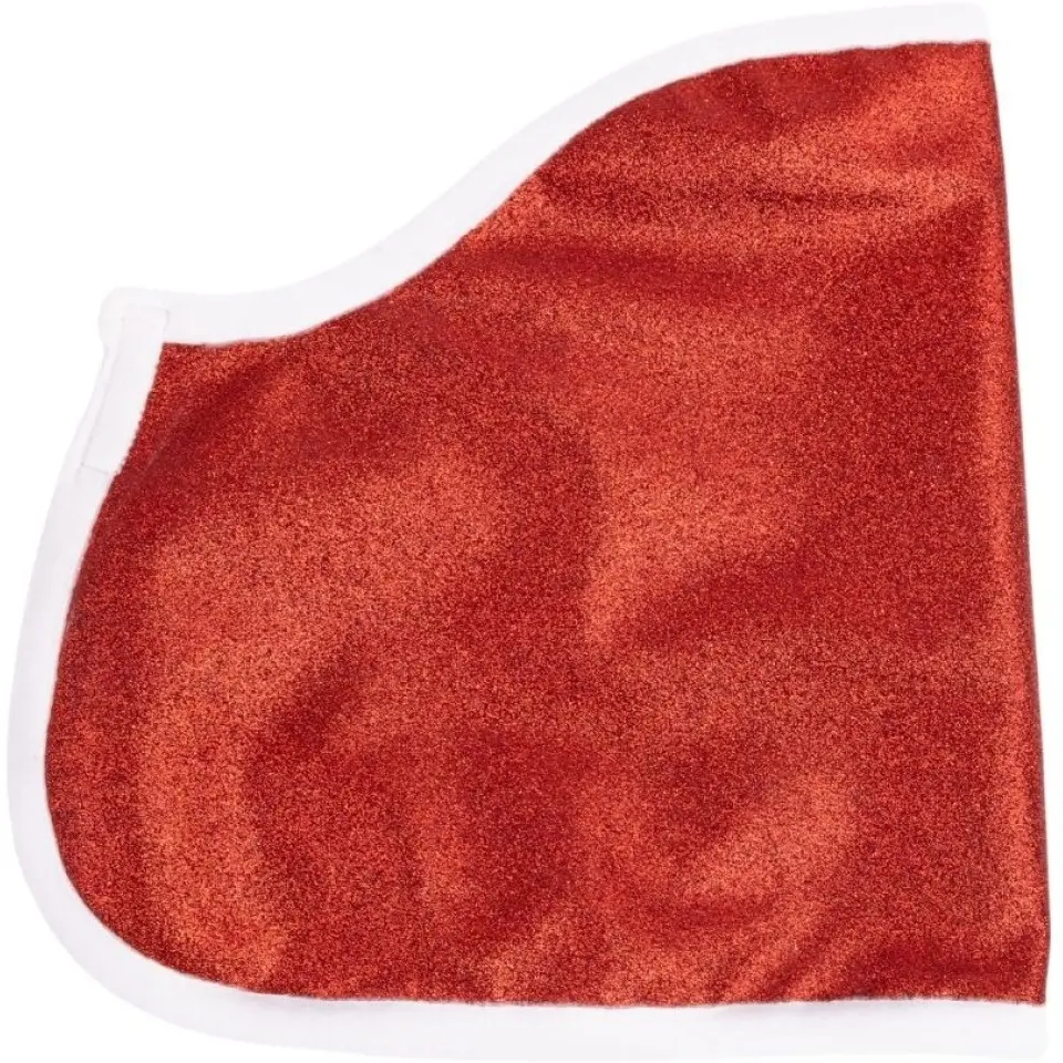 Spielzeug Weihnachtsdecke mit Glitzer rot