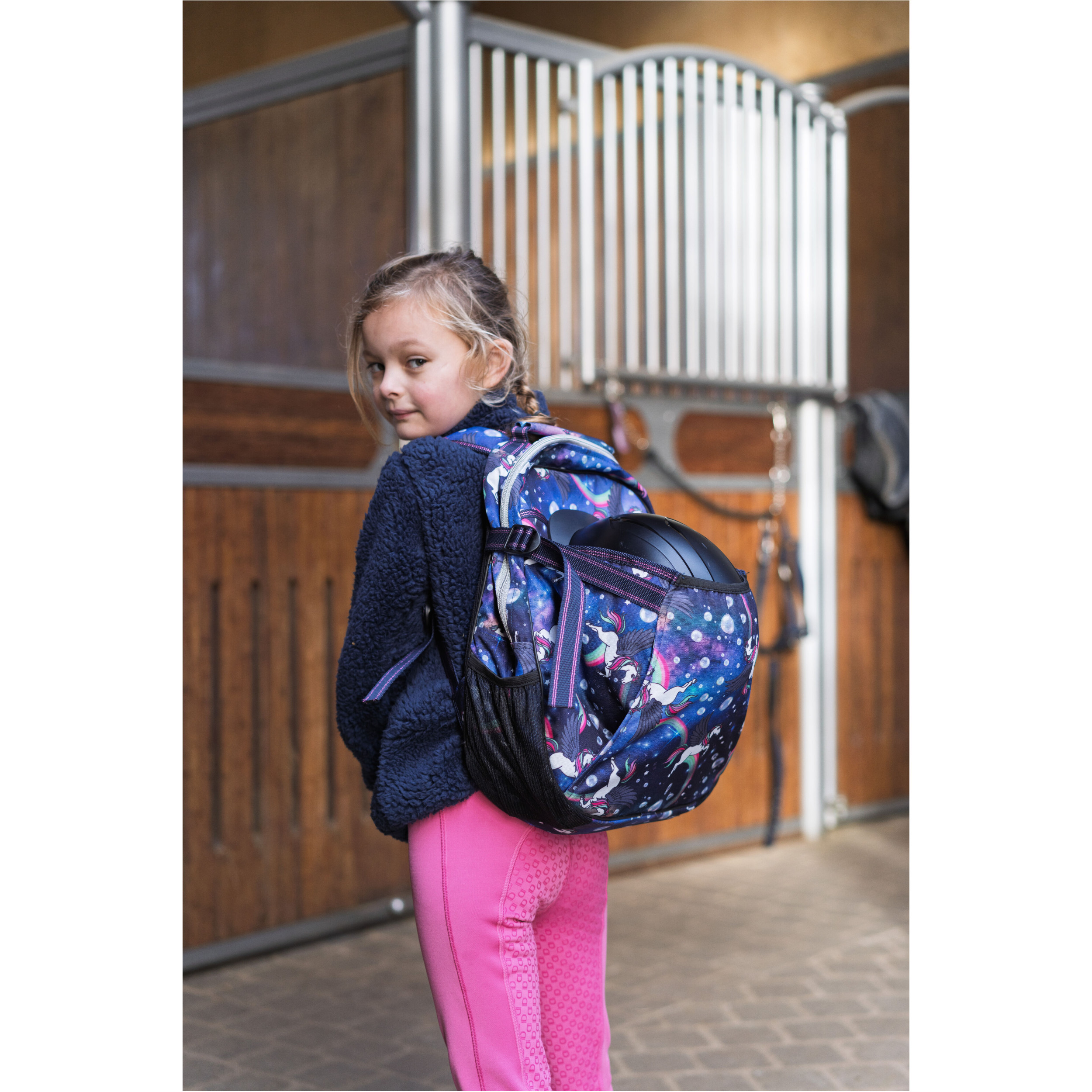 Kinder Rucksack mit Helmtasche KLARA dutch blue Kinder Rucksack mit Helmtasche KLARA dutch blue