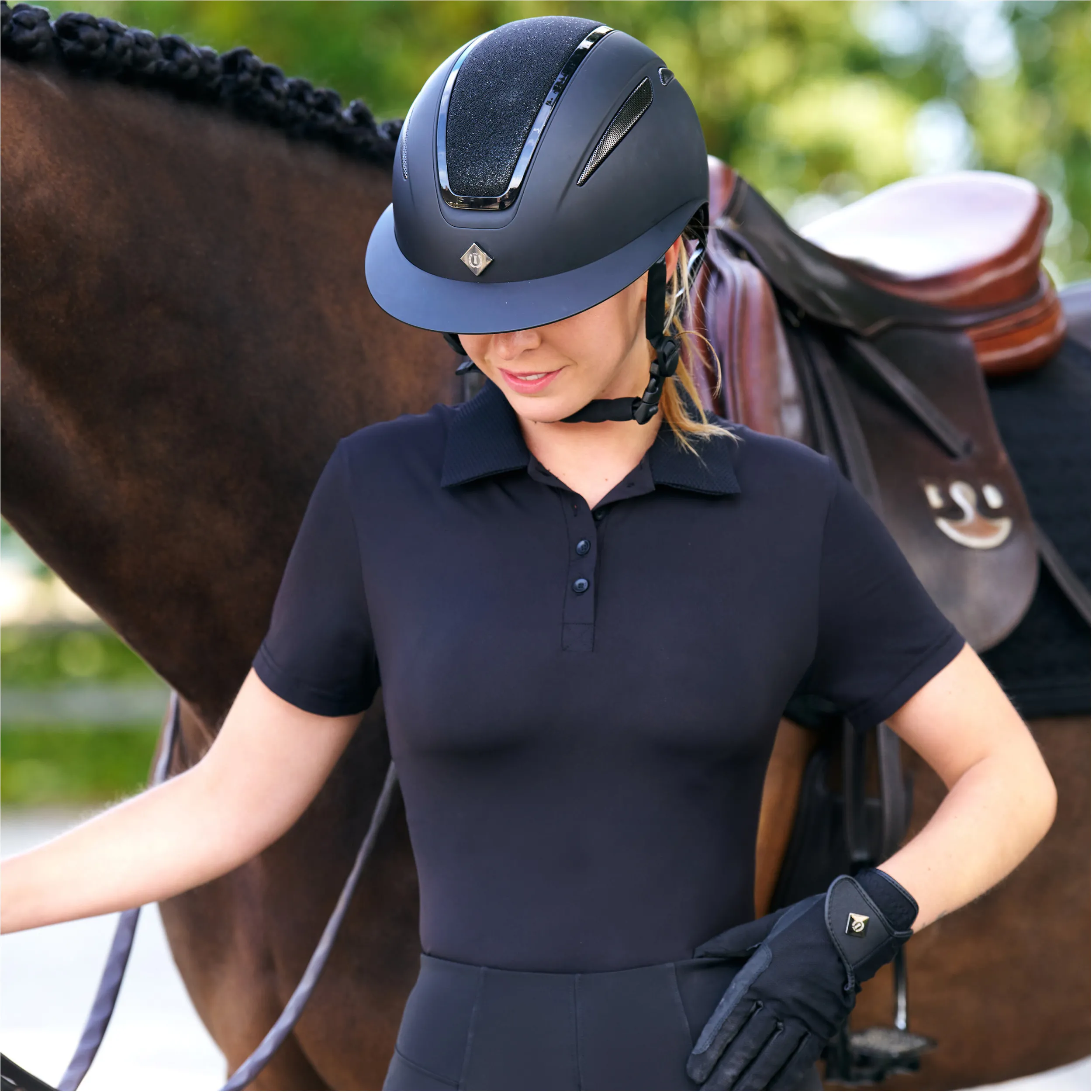 Damen Poloshirt IRHMarly schwarz