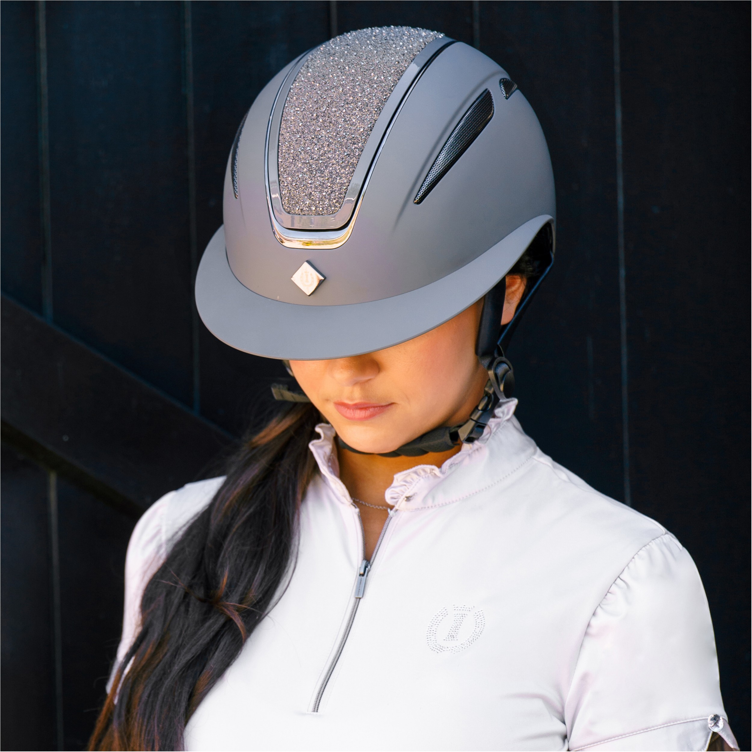 Reithelm IRHOlania Deluxe big visor grau