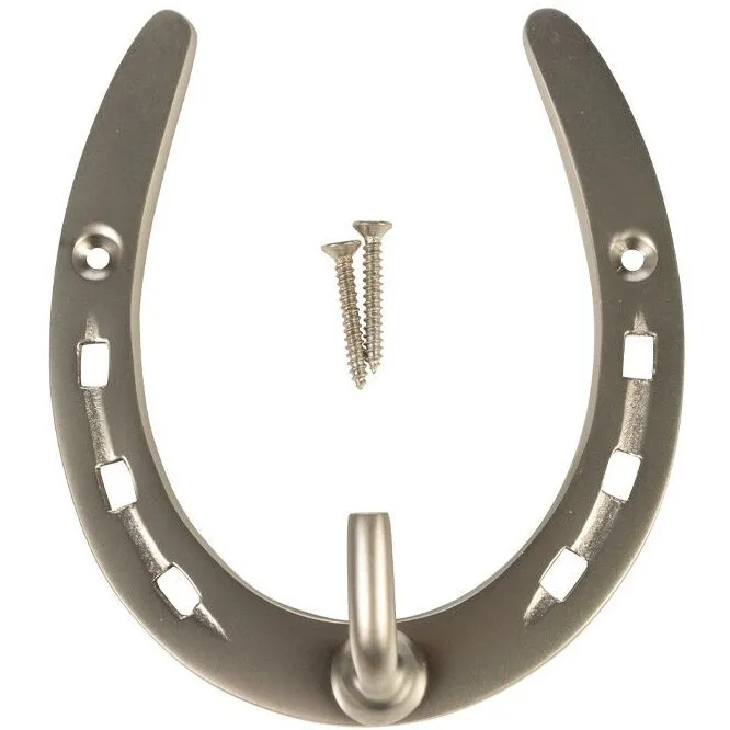 Halterung aus Messing HUFEISEN silber