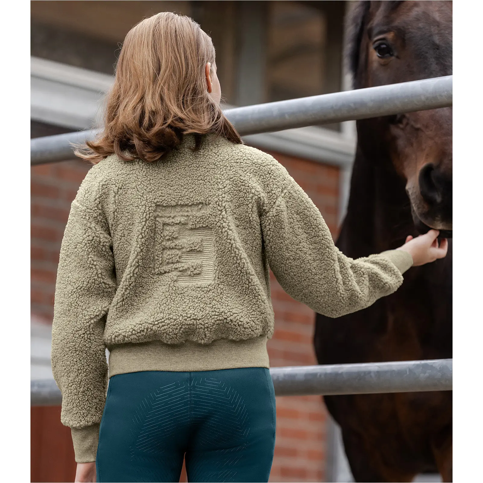 Teens Teddy Fleecejacke ALBA beigegrau Teens Teddy Fleecejacke ALBA beigegrau