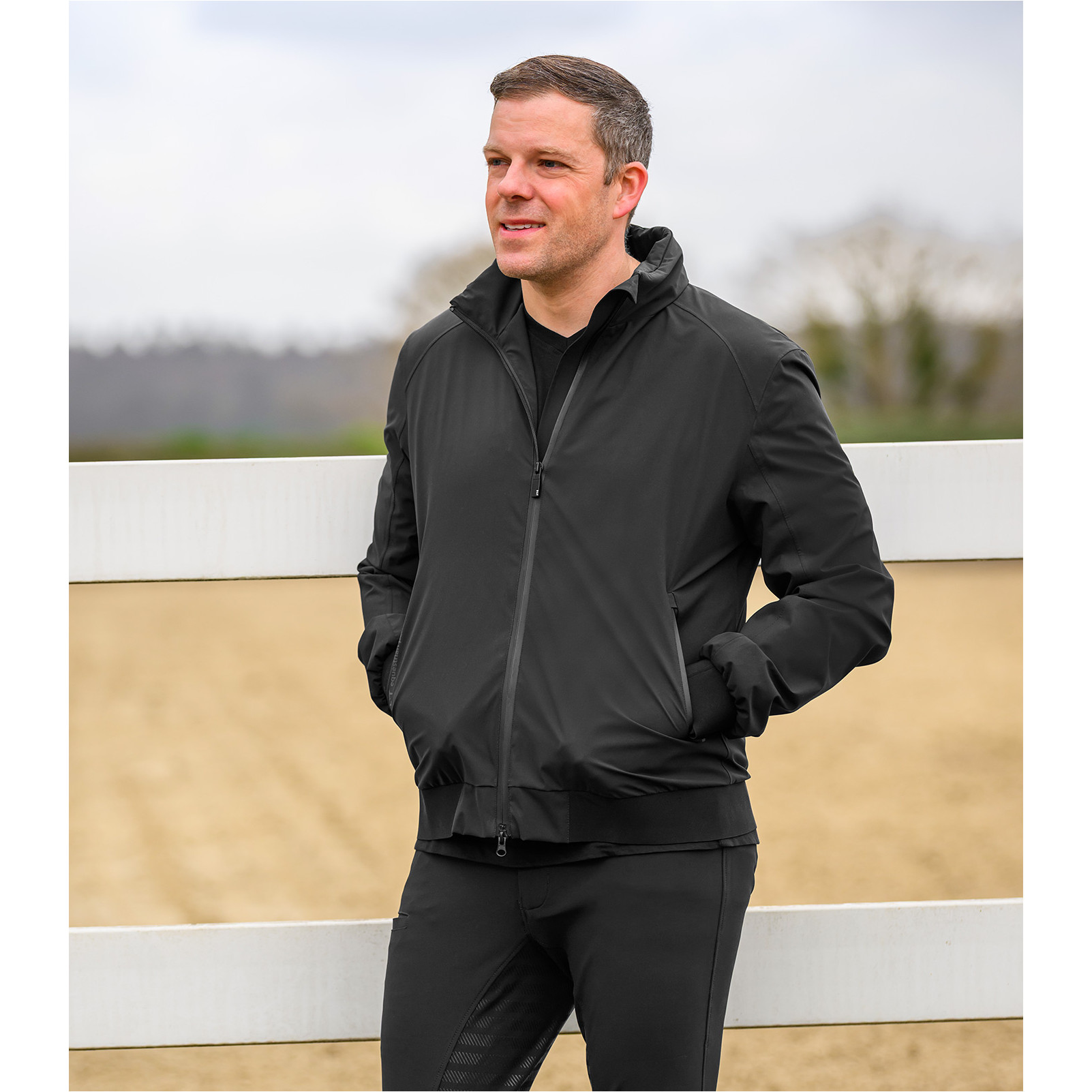 Herren Performance-Reitblouson RENO schwarz
