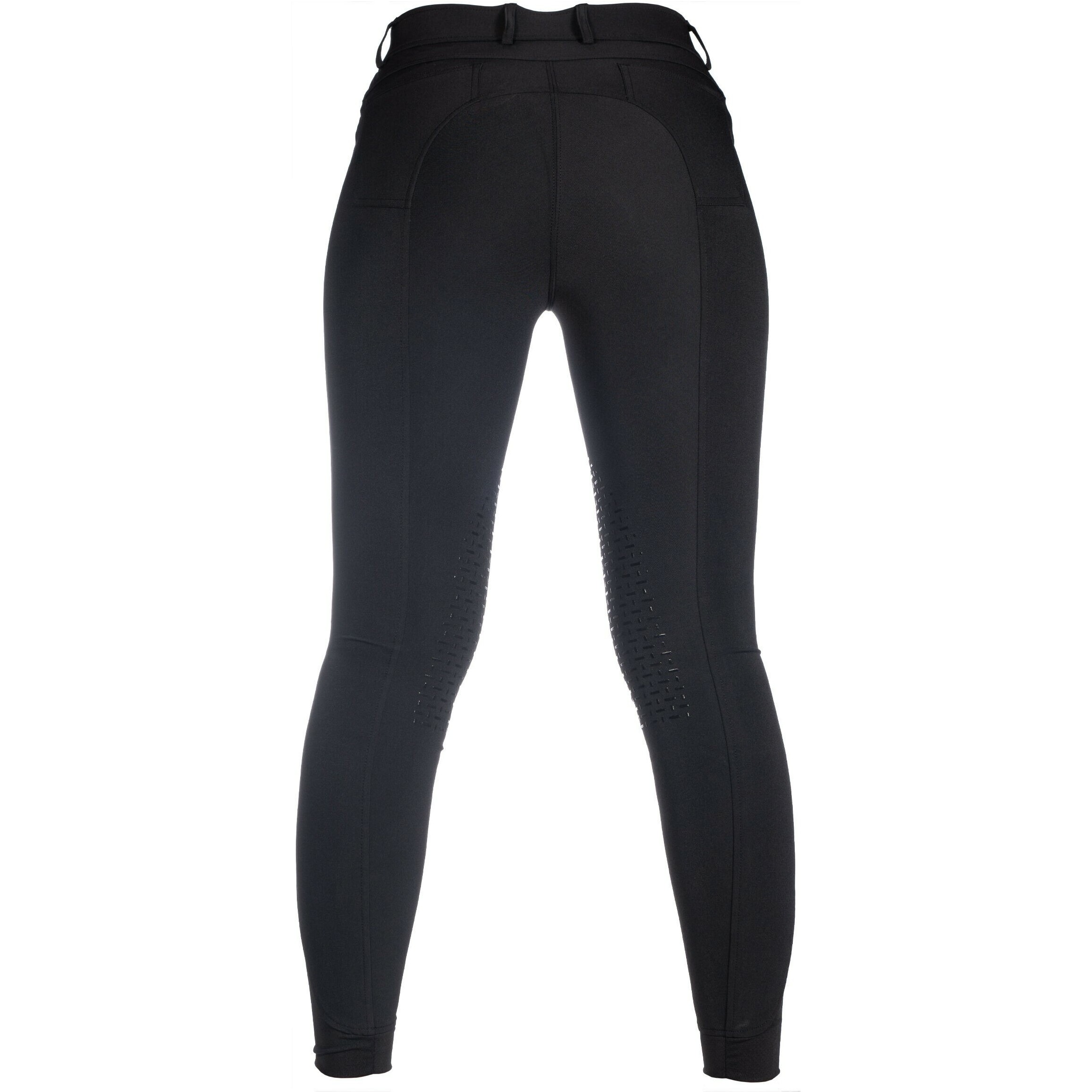 Damen Reithose Silikon Kniebesatz ESSENTIALS schwarz