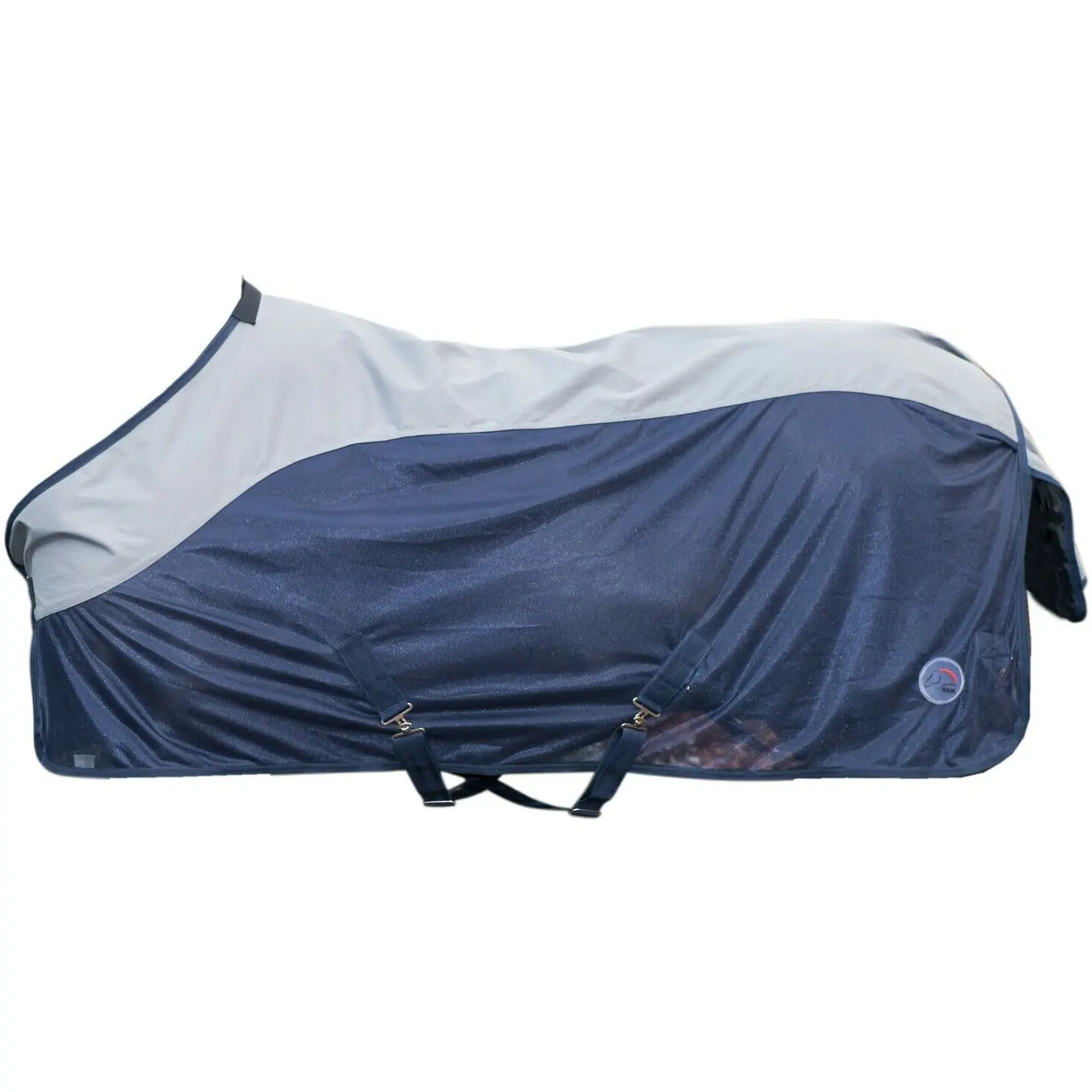 Fliegendecke RAIN dunkelblau/grau