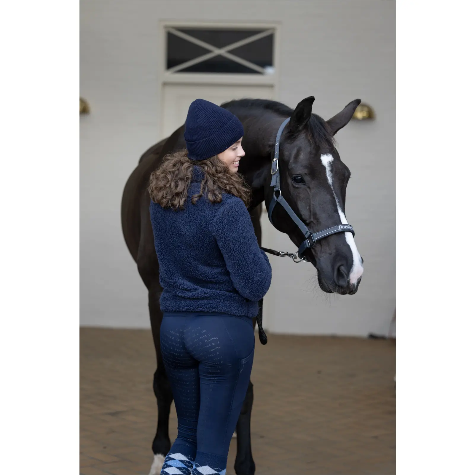 Winter Damen Reitleggings Silikon Vollbesatz VANDA navy Winter Damen Reitleggings Silikon Vollbesatz VANDA navy