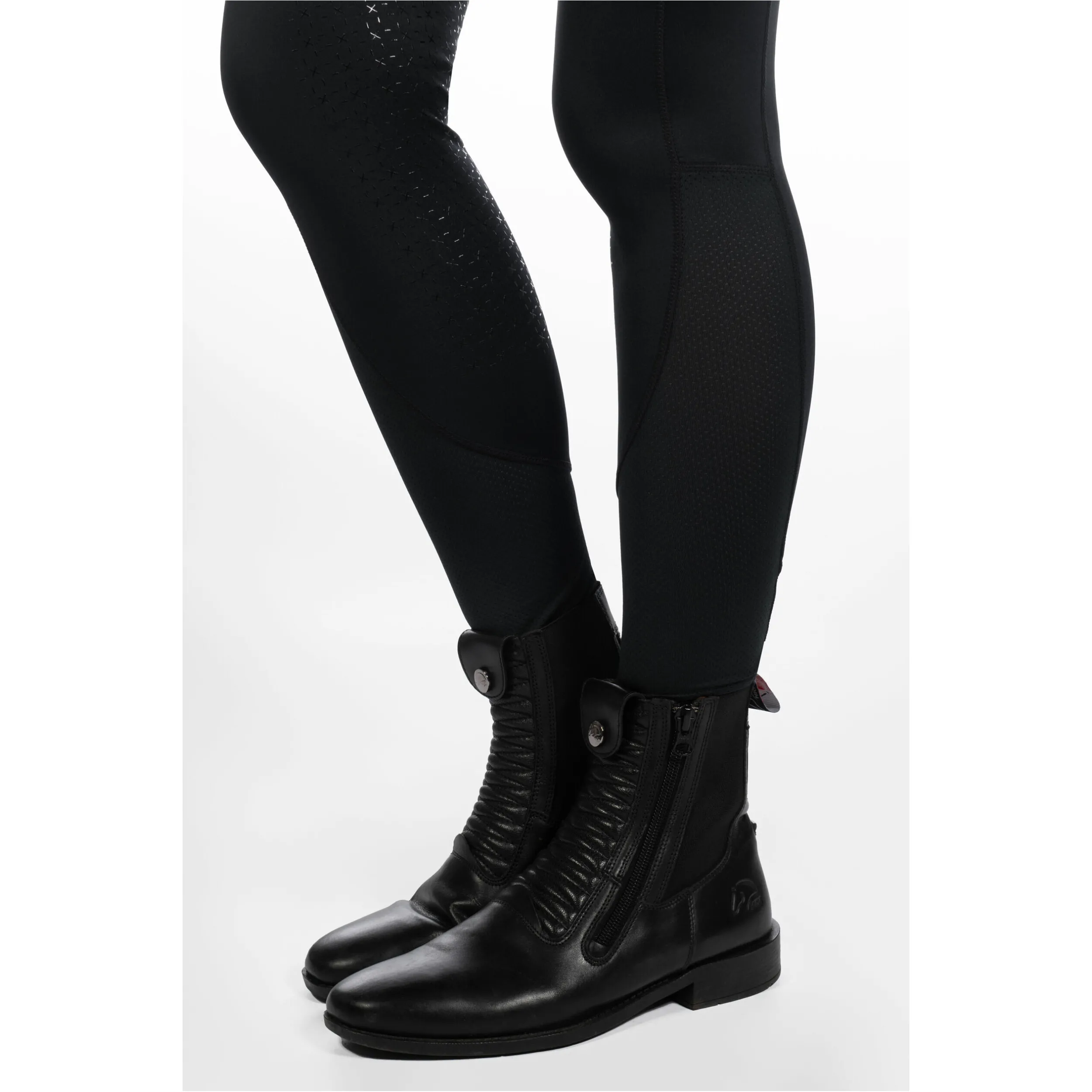 Damen Reitleggings Silikon Vollbesatz HARBOUR ISLAND schwarz