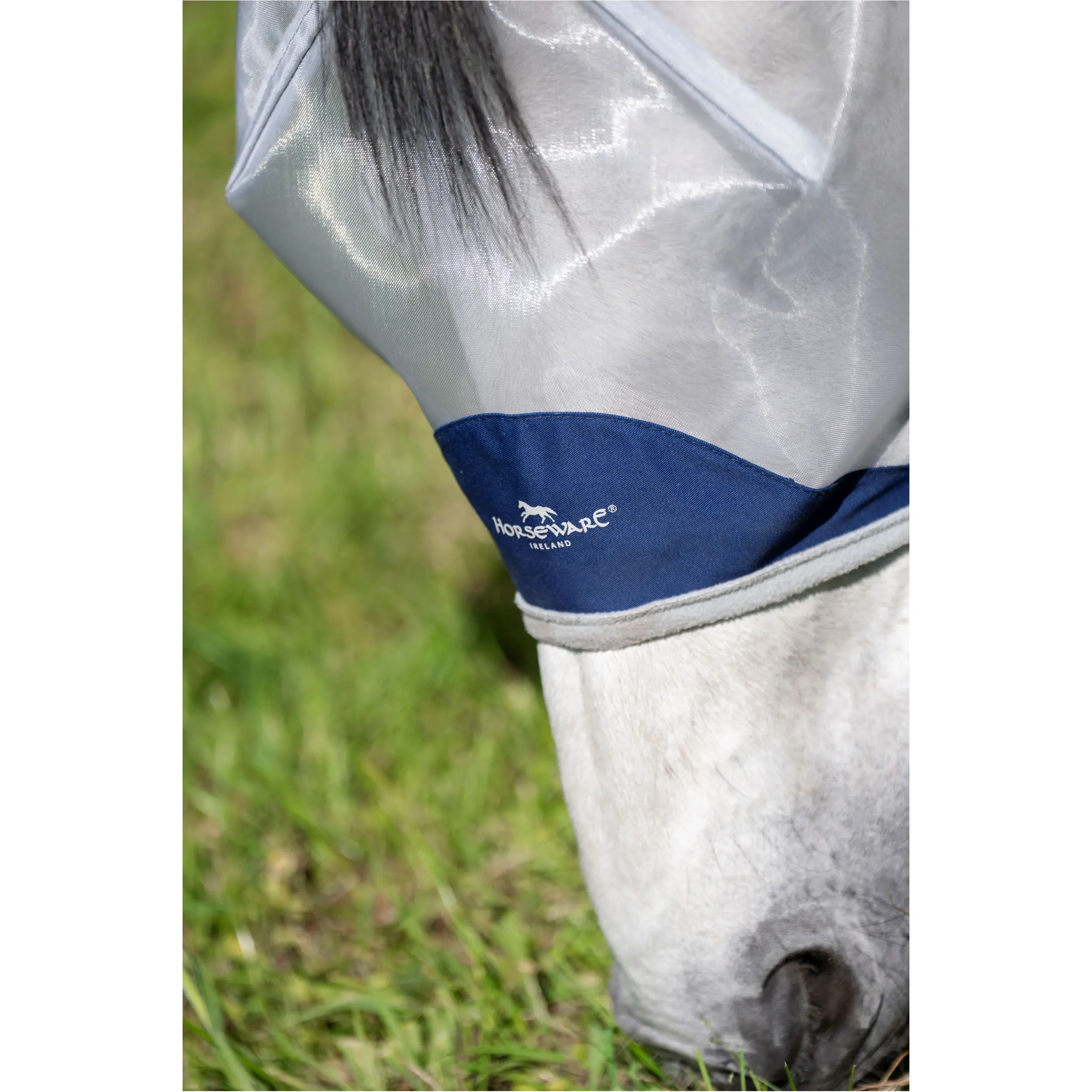 Fliegenmaske AMIGO Shield Flymask navy/silver
