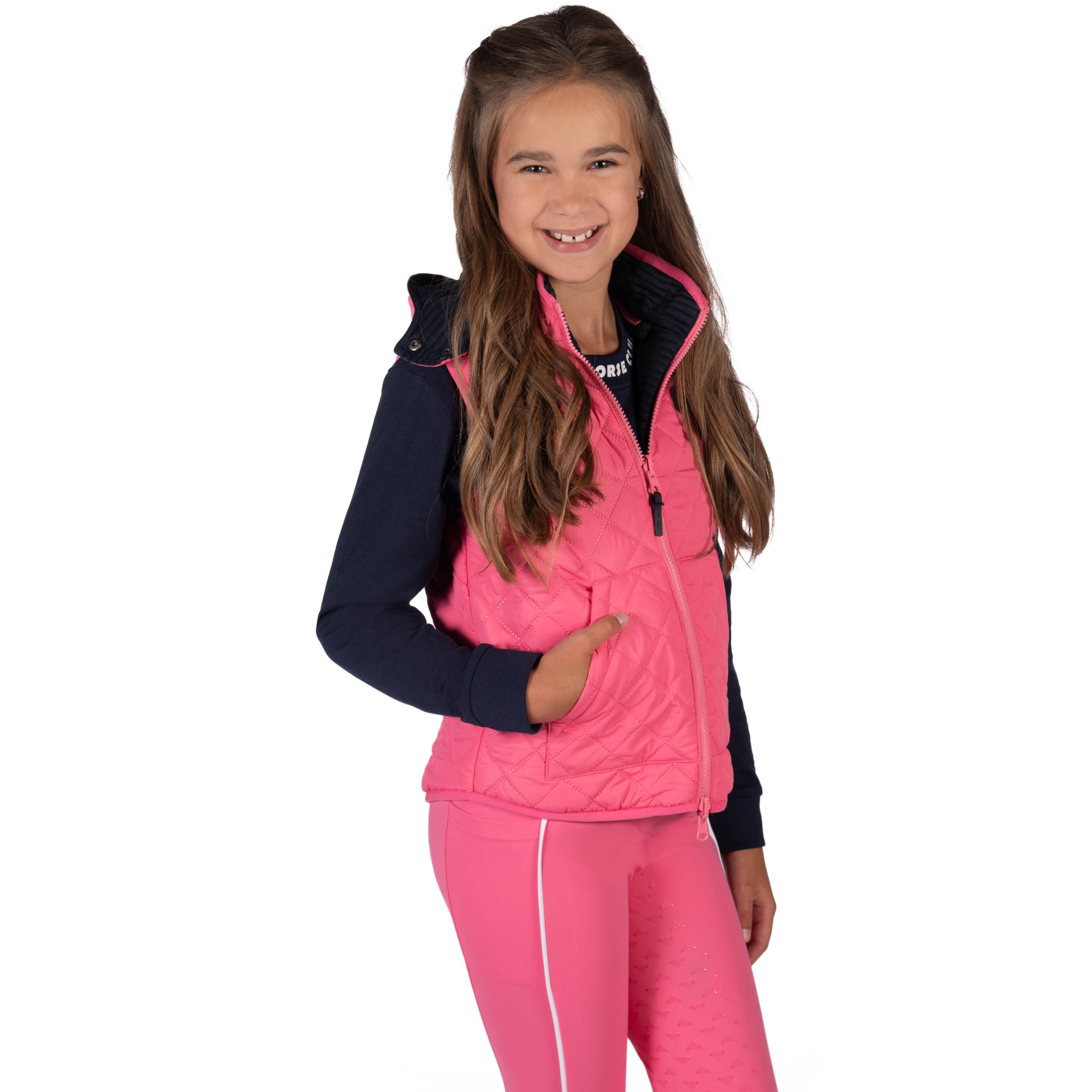 Kinder Wendeweste MAUI pink/dunkelblau