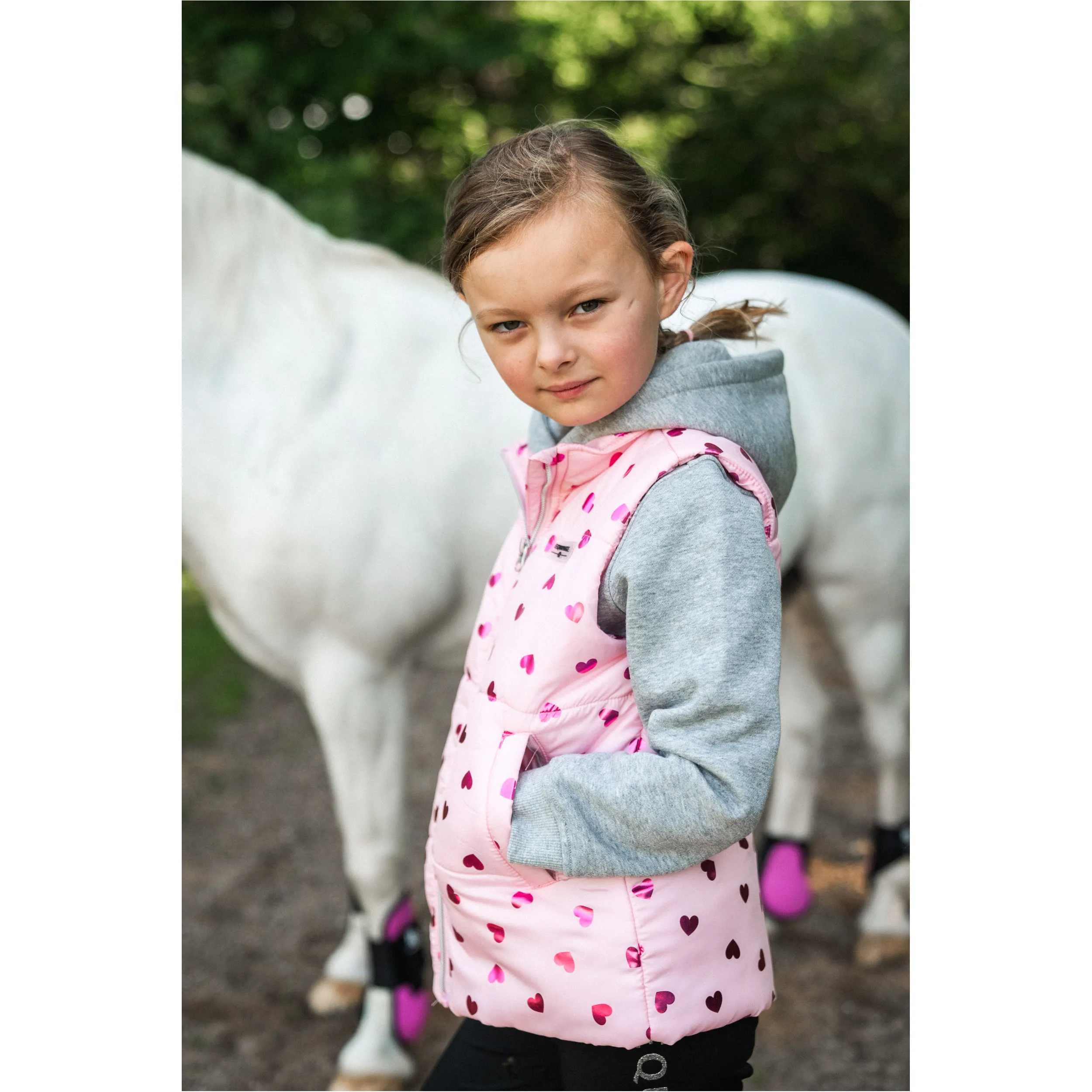 Kinder Reitweste THILDA pink mist