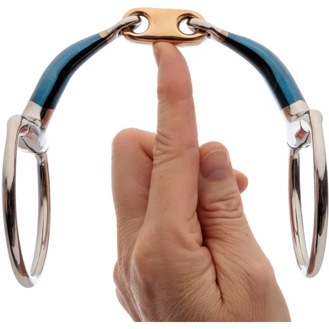 Olivenkopfgebiss doppelt gebrochen ERGONOMIC 14mm