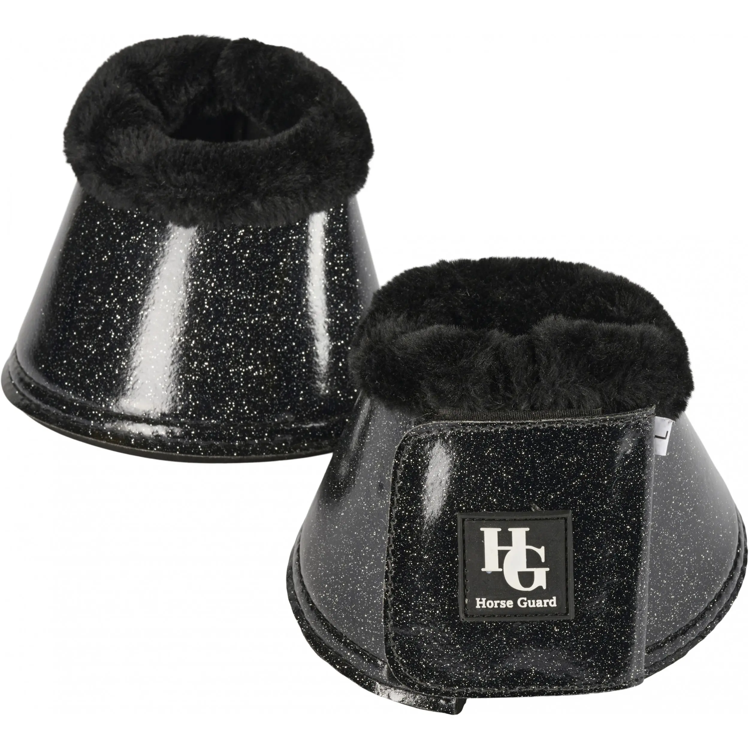 Hufglocken Glitter LULU schwarz