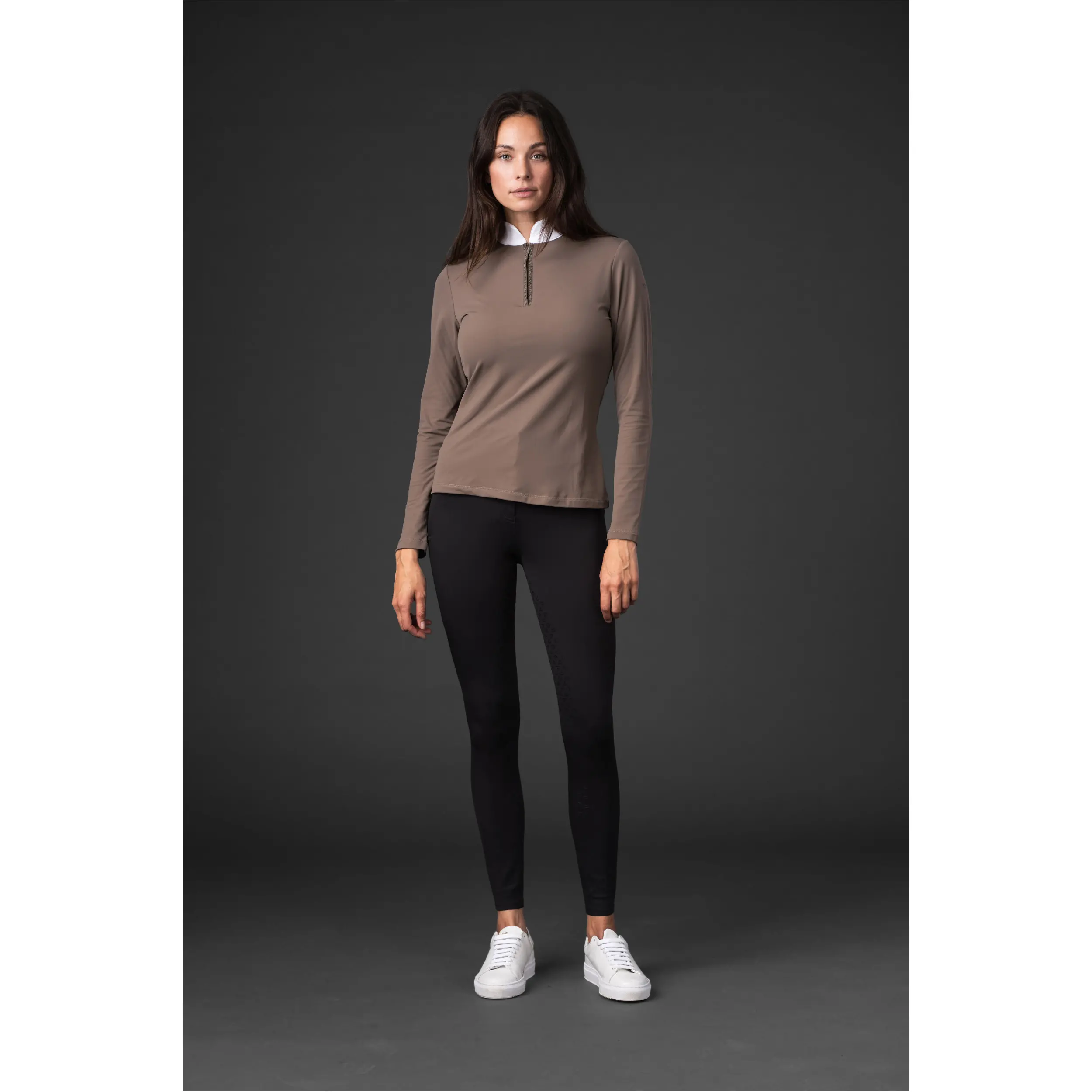 Damen Turniershirt Langarm VINICA half-zip falcon