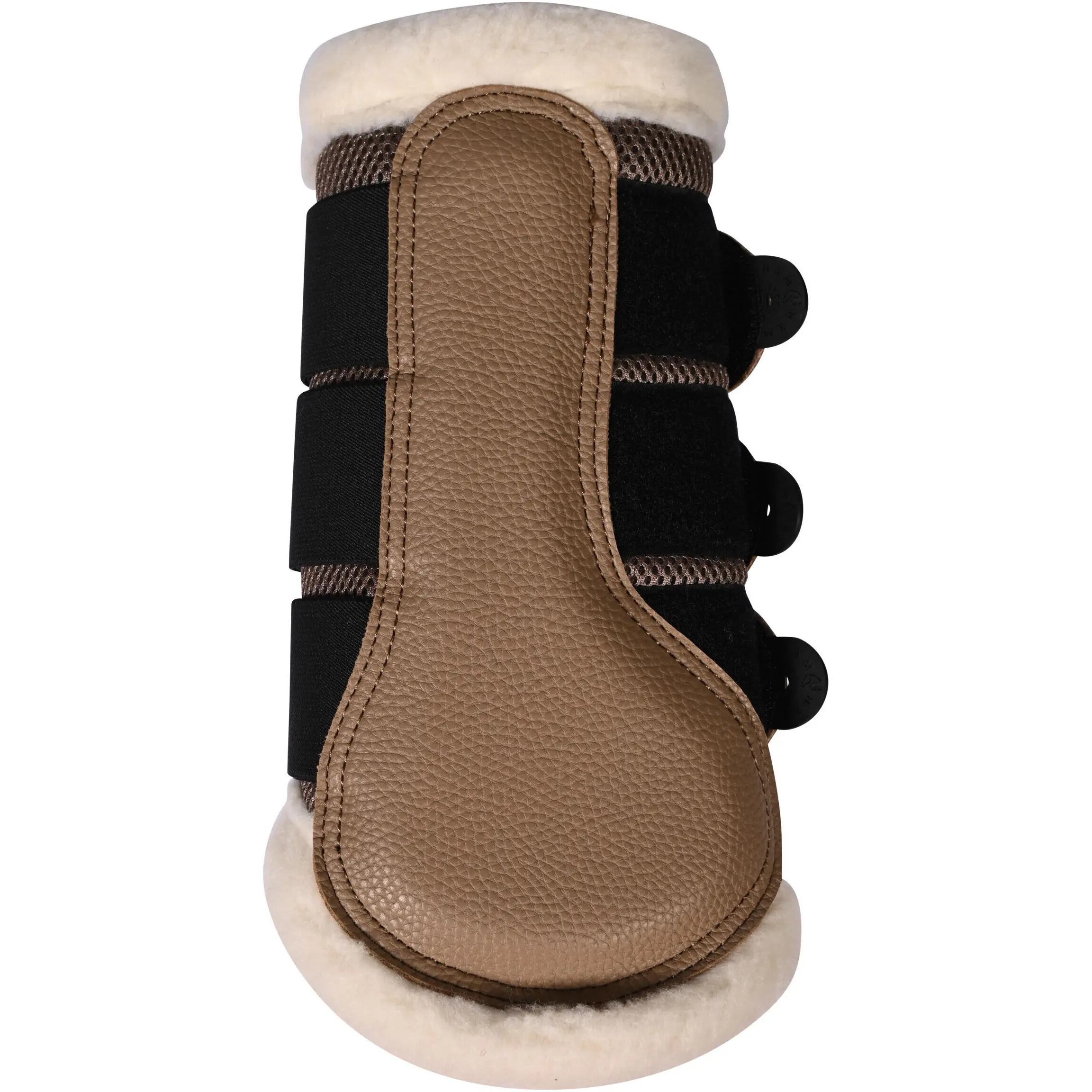 Gamaschen mit Fell COMFORT PREMIUM MESH taupe