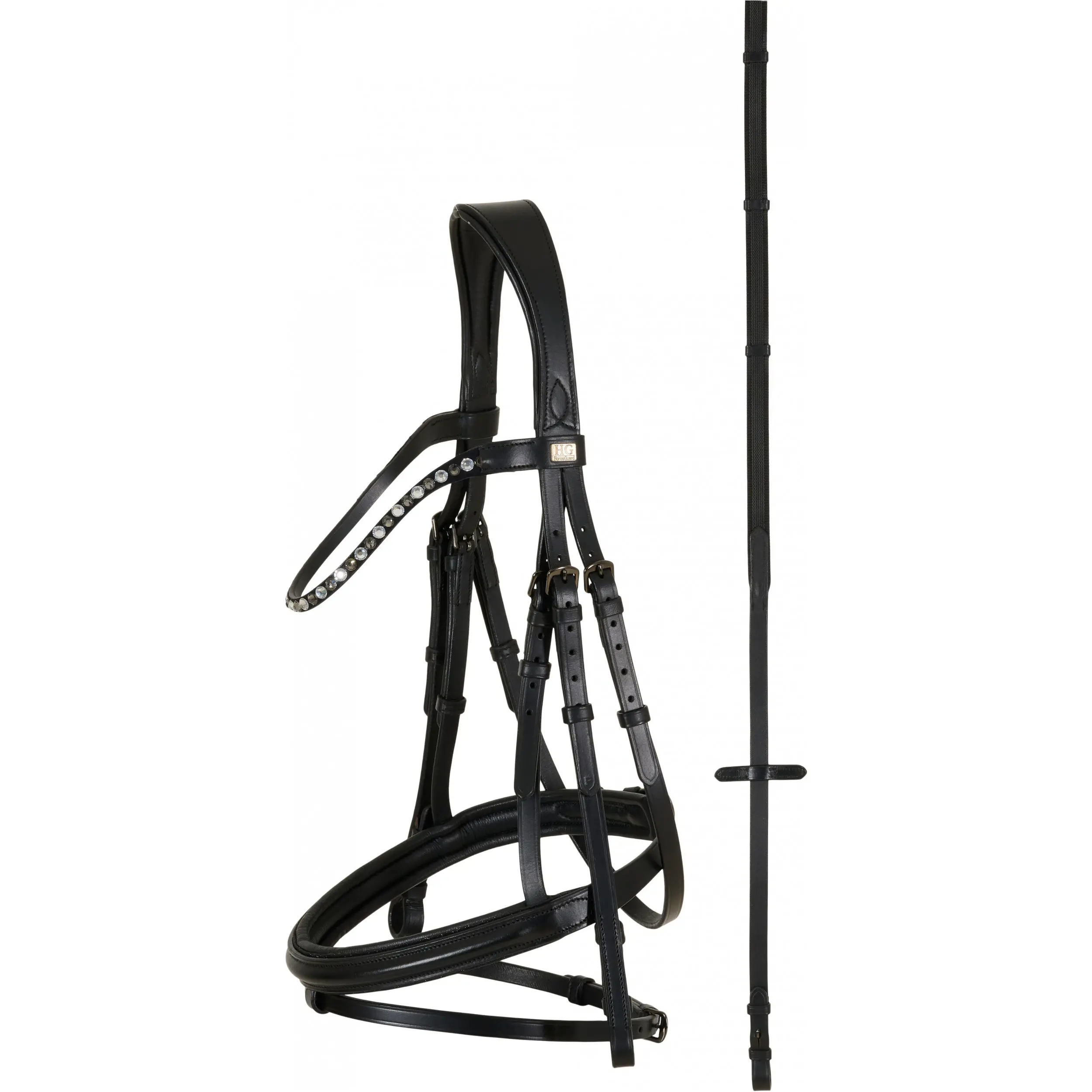 Trensenzaum englisch kombiniert EMI 25.2 schwarz Trensenzaum englisch kombiniert EMI 25.2 schwarz