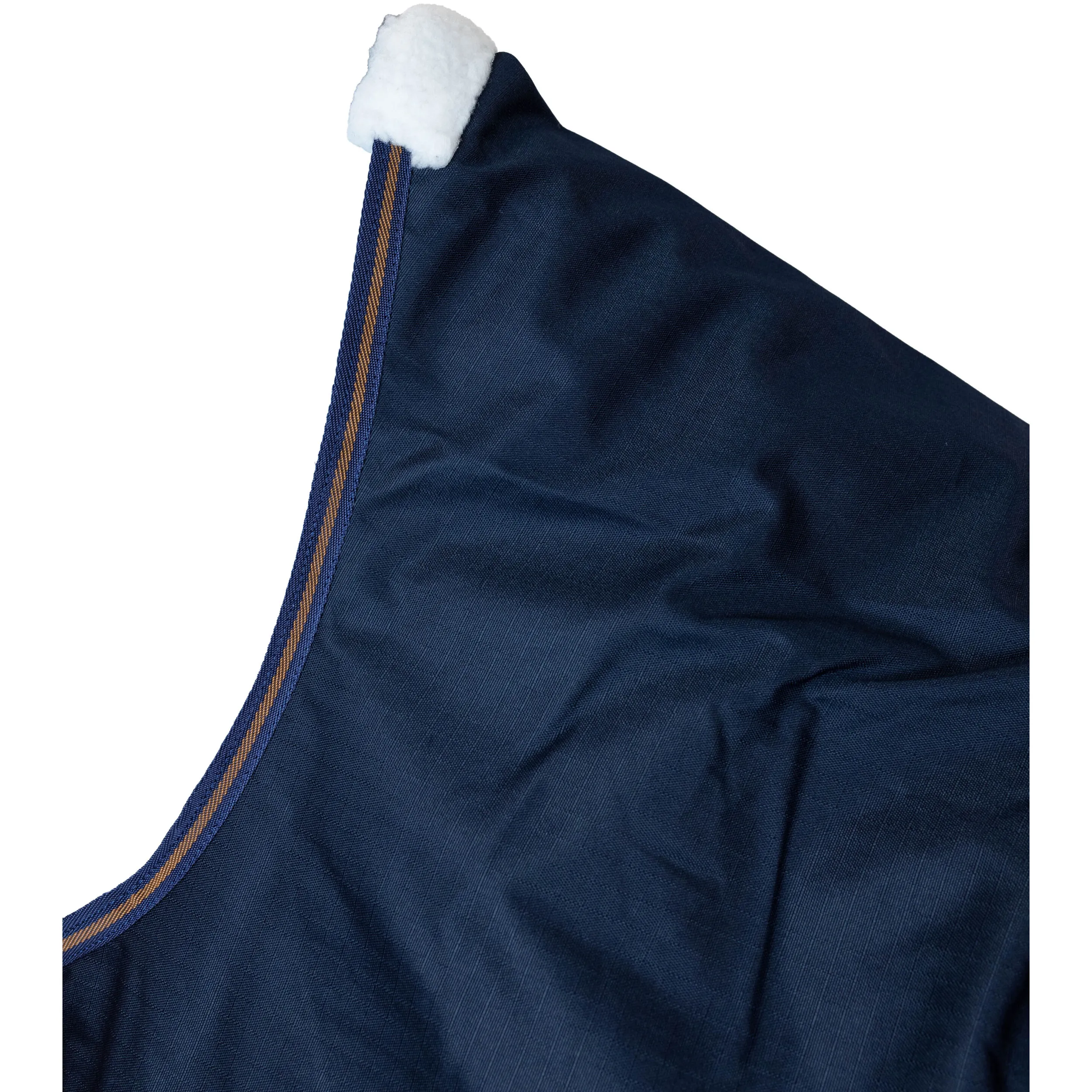 Winterdecke High Neck 200g Füllung 600D BASICLINE dunkelblau/braun