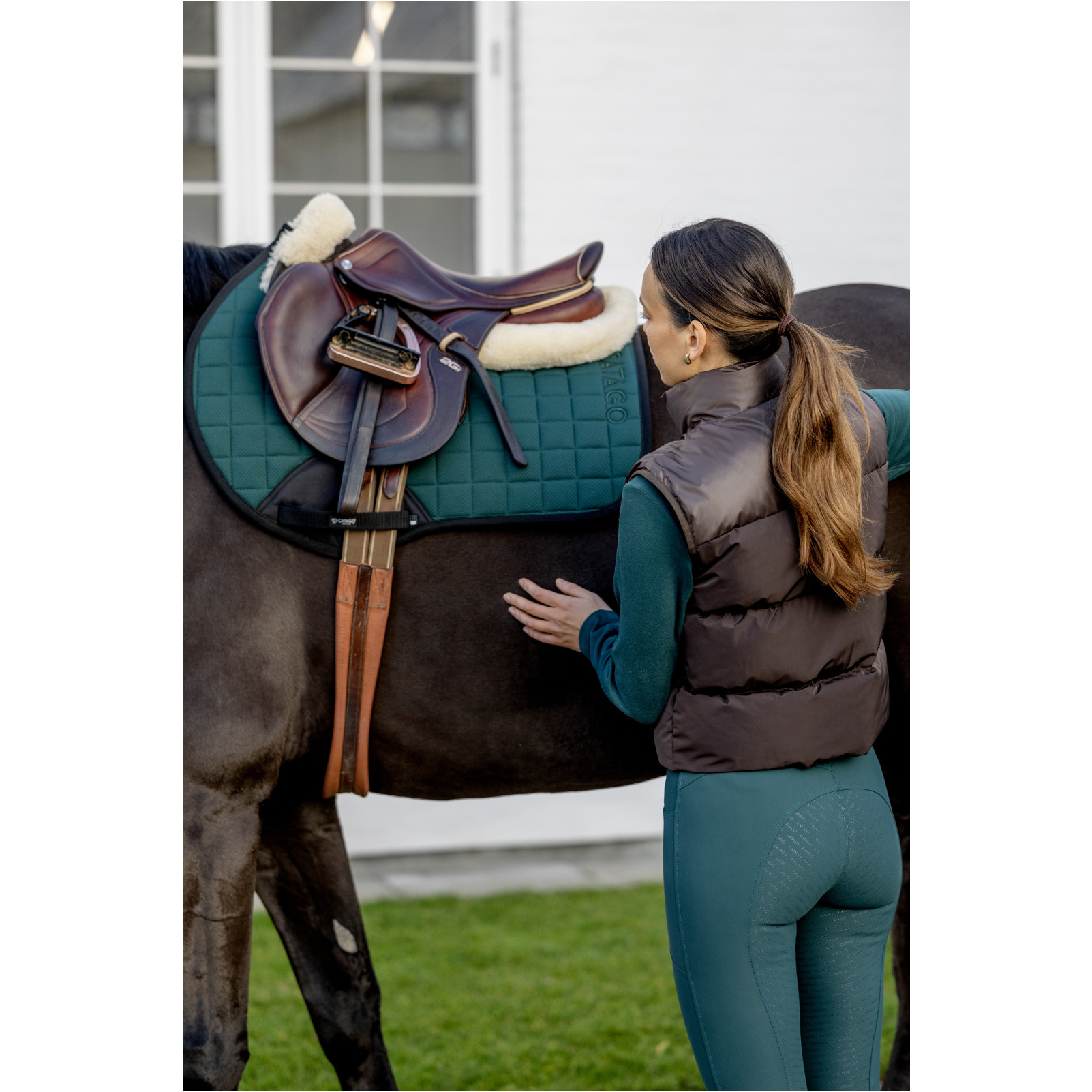 Damen Reithose Silikon Vollbesatz RIHANNA ponderosa pine