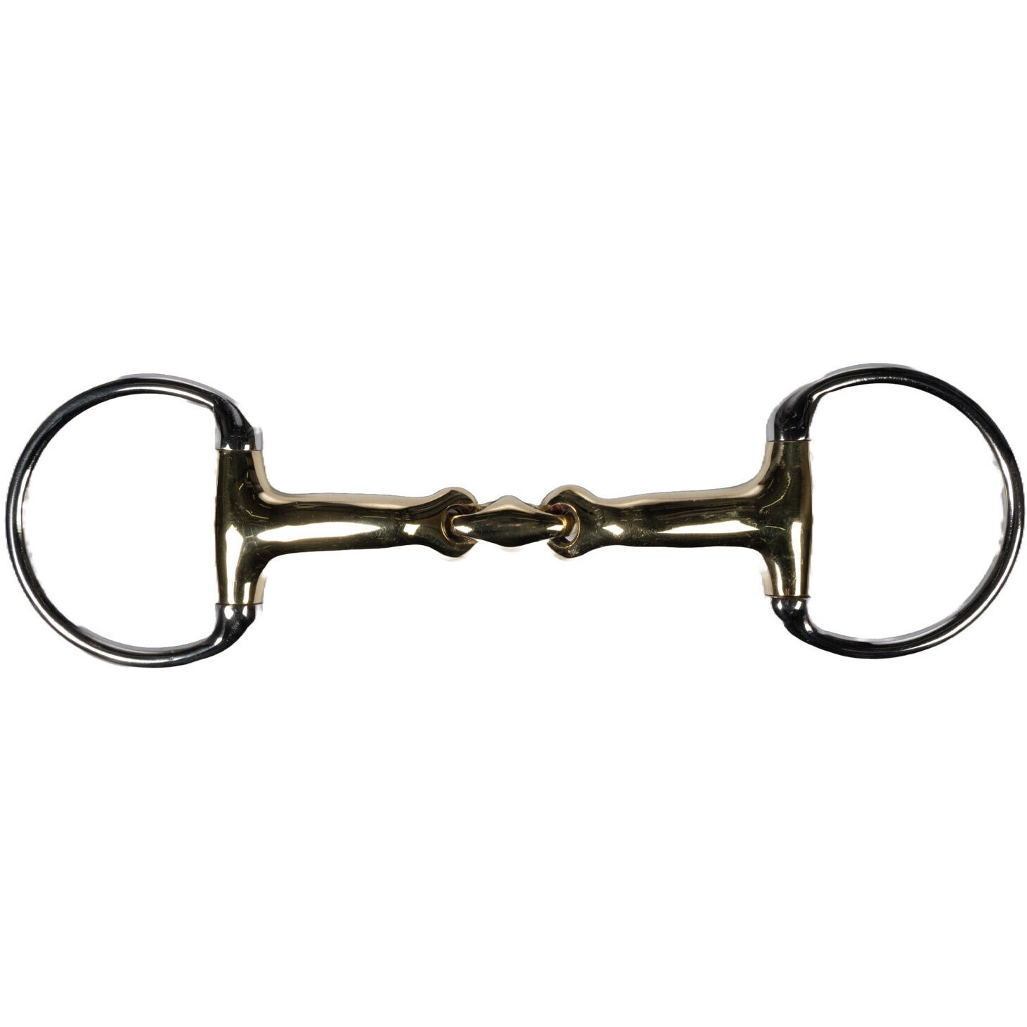 Olivenkopfgebiss doppelt gebrochen HIGH CURVE Edelstahl/Argentan 14mm
