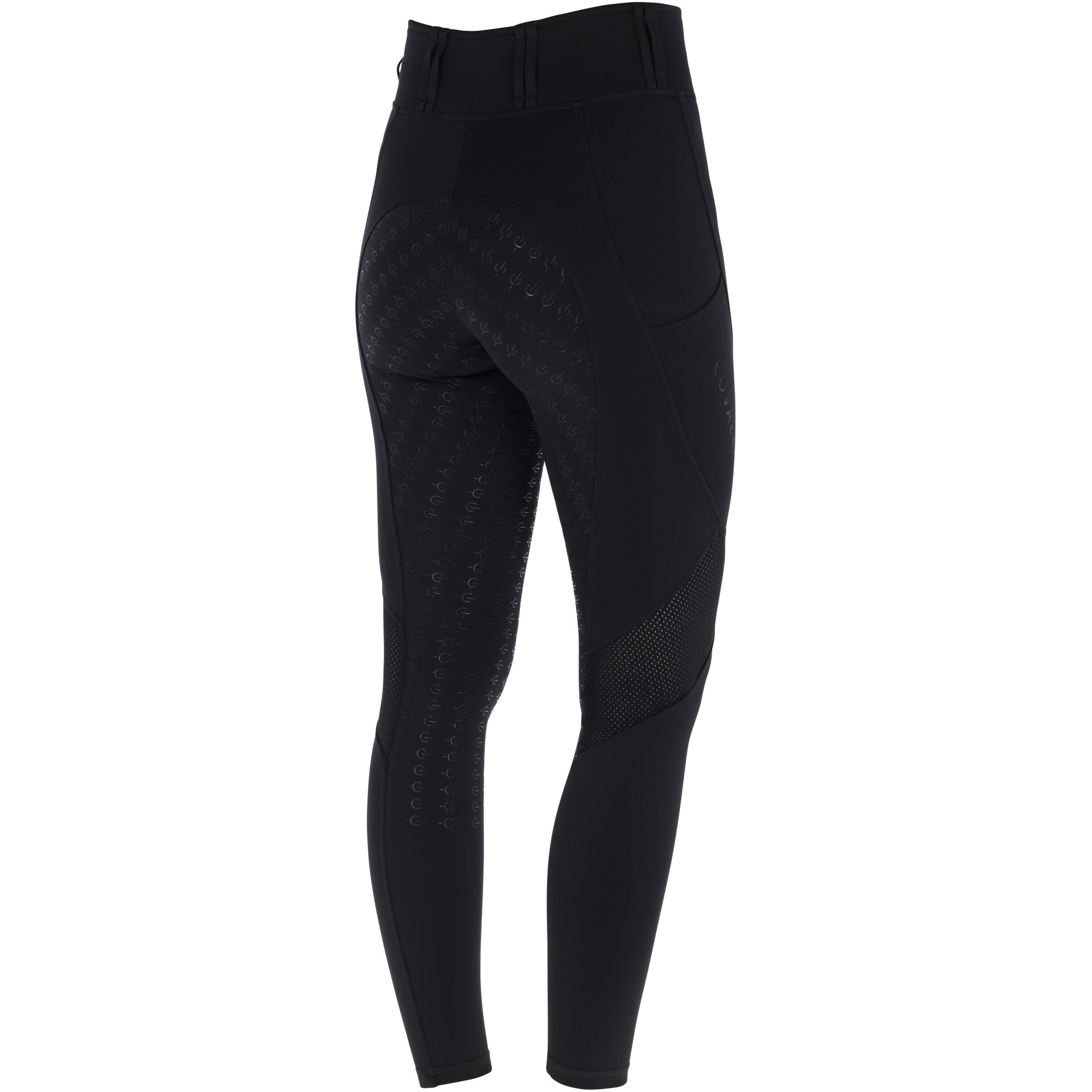 Damen Reitleggings Silikon Vollbesatz Mesh F/S 2026 black
