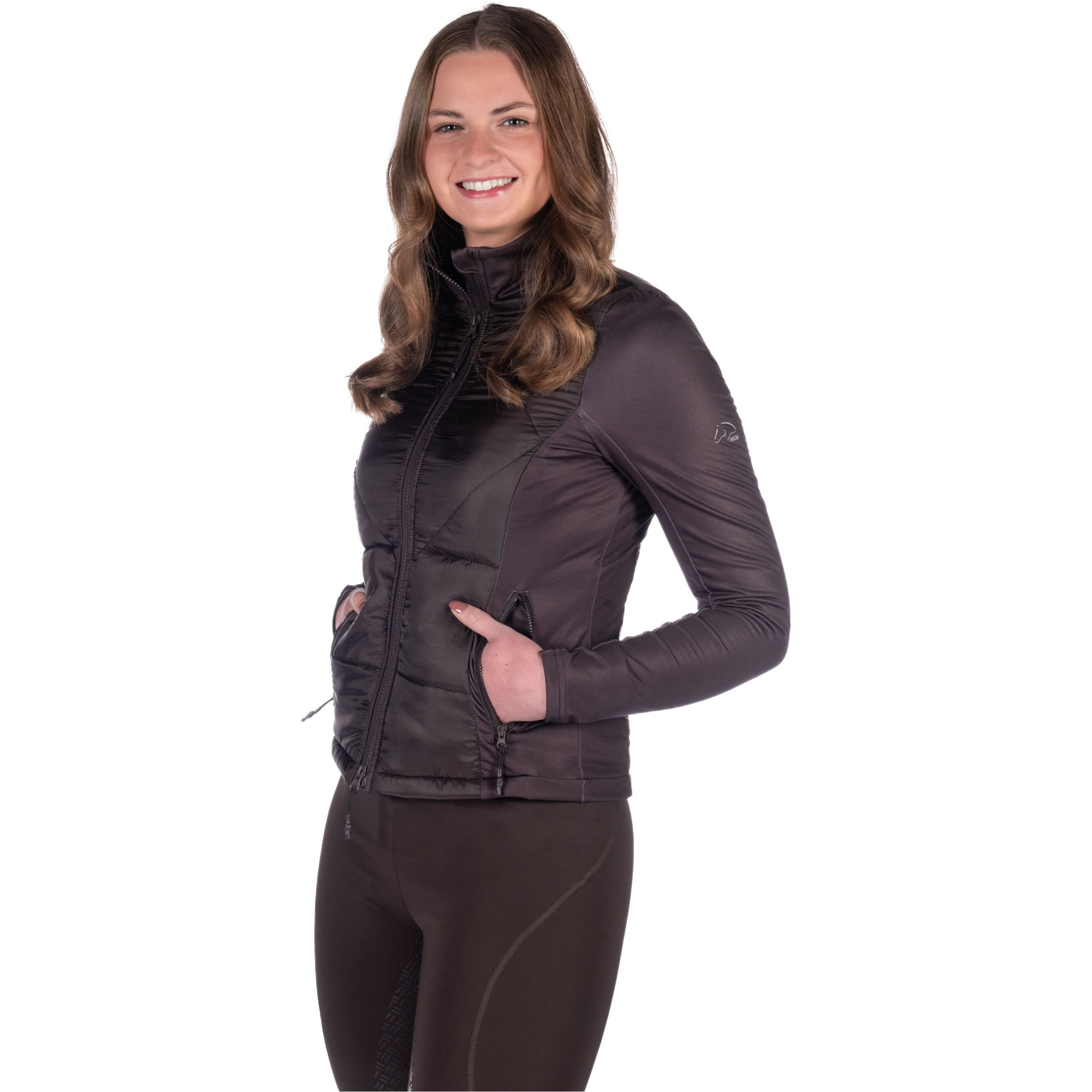 Damen Jersey-/Nylonjacke PRAG II STYLE dunkelbraun