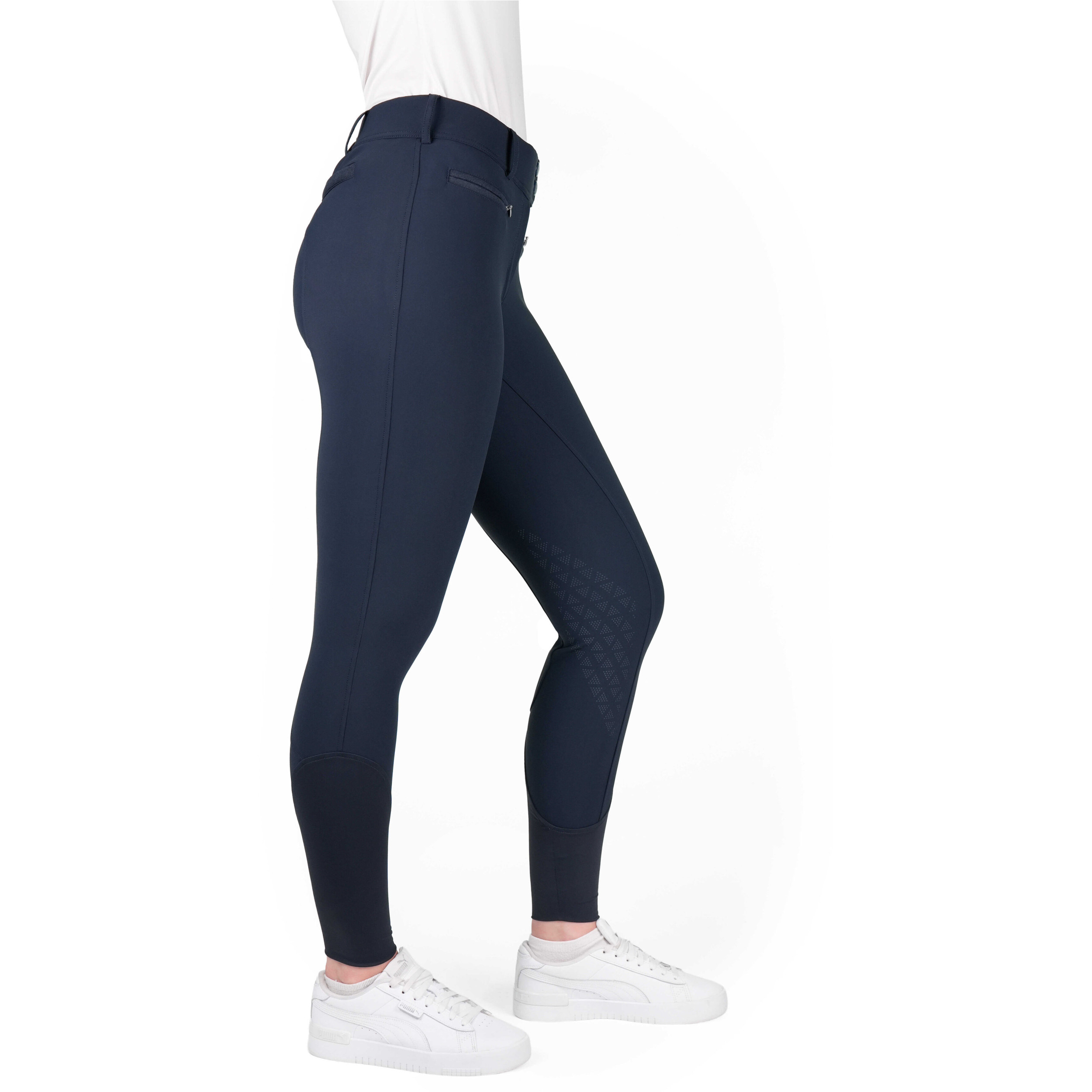 Damen Reithose Silikon Kniebesatz EK-SALLY navy