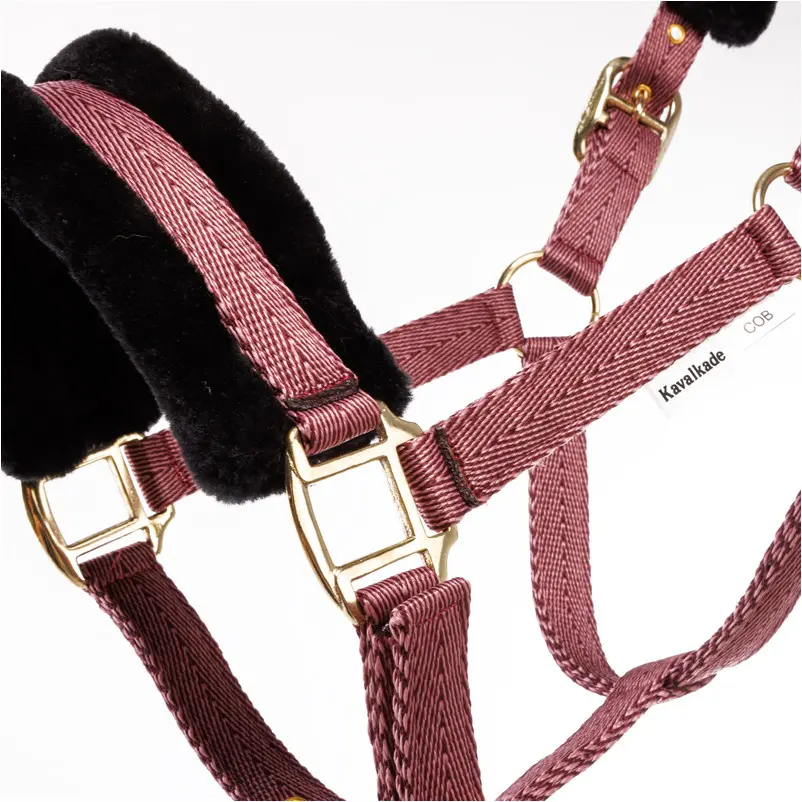 Halfter GRETCHEN bordeaux/rose