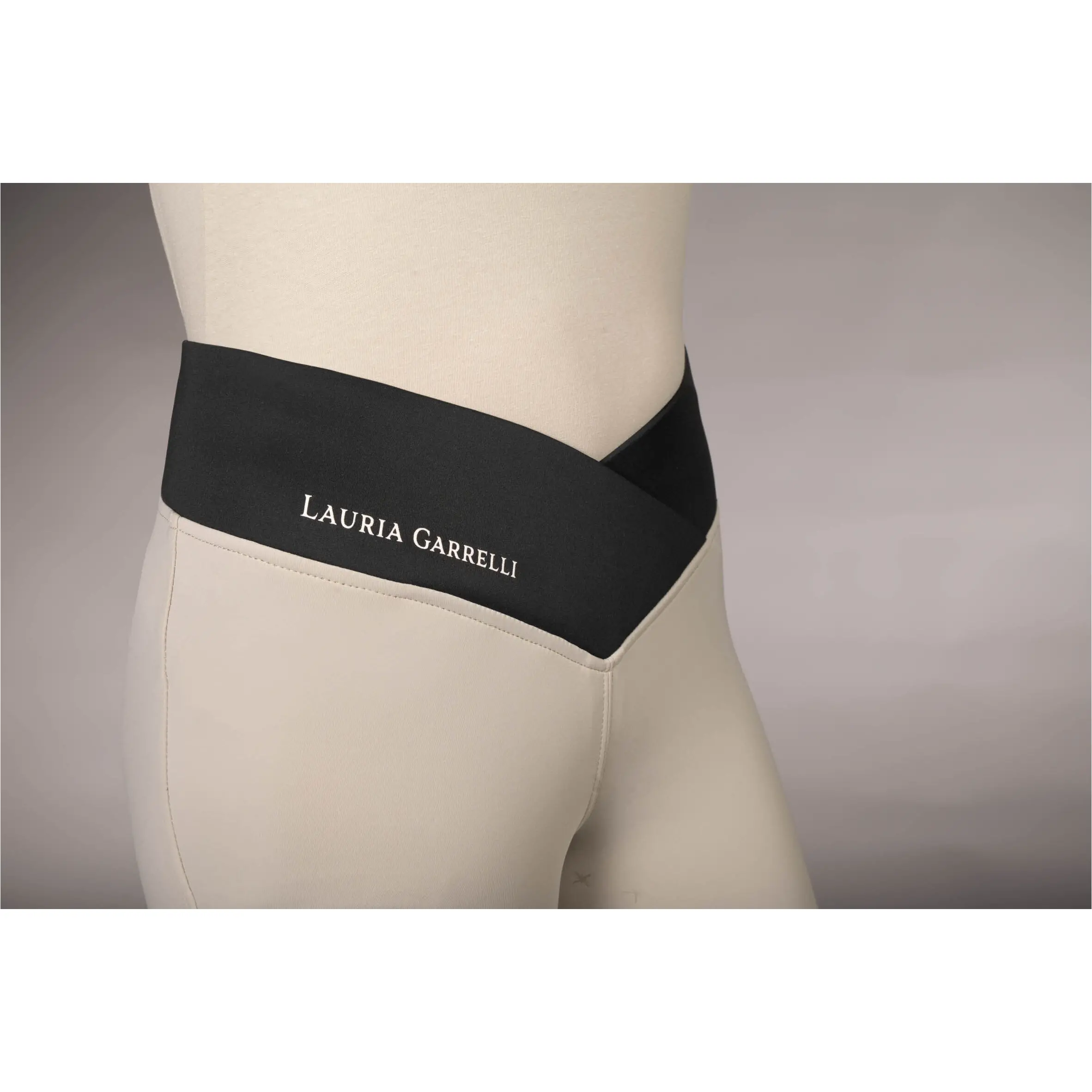 Damen Reitleggings Silikon Vollbesatz LIMONE grau/beige