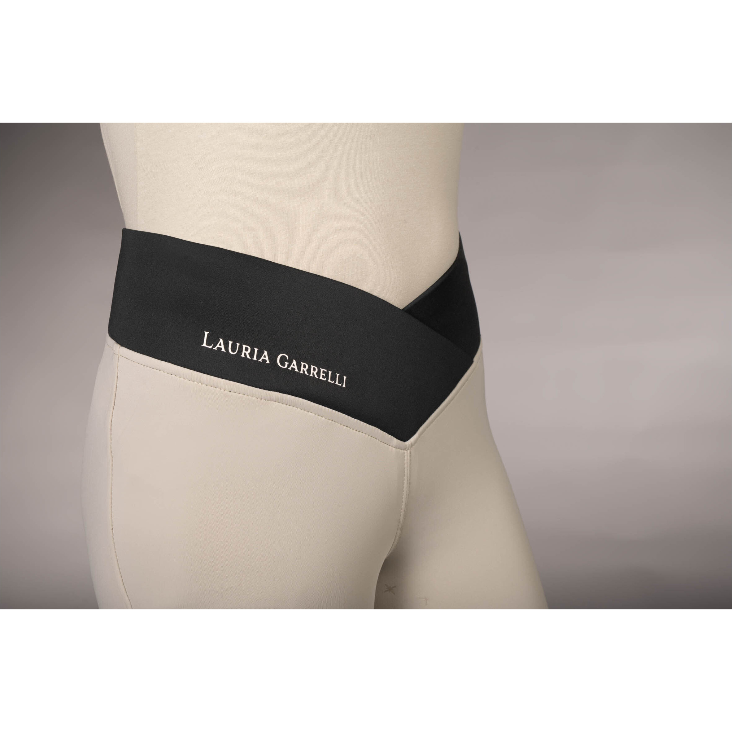 Damen Reitleggings Silikon Vollbesatz LIMONE grau/beige